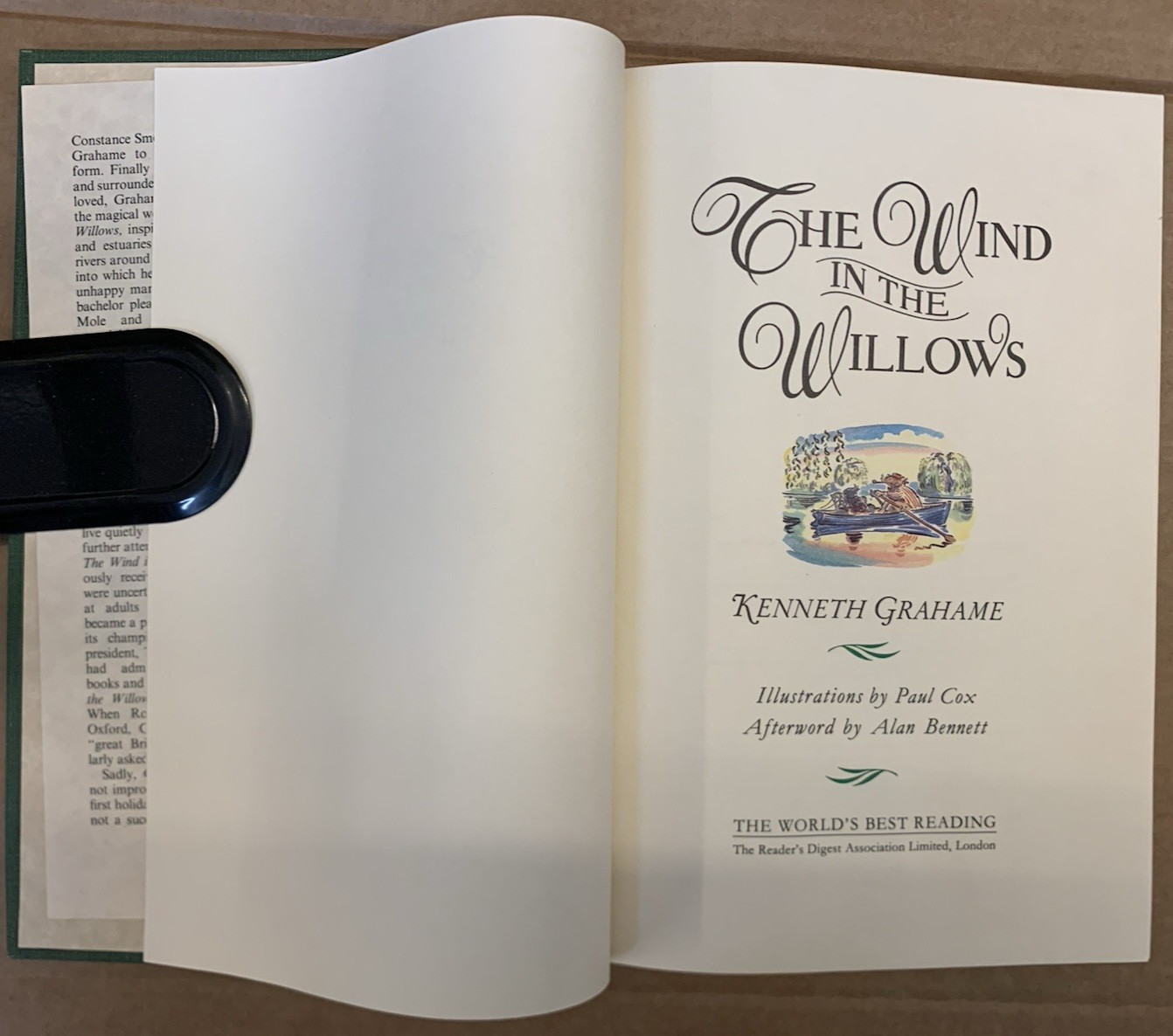 The Wind In The Willows – Reader’s Digest – Kenneth Grahame – Hardback – 1993