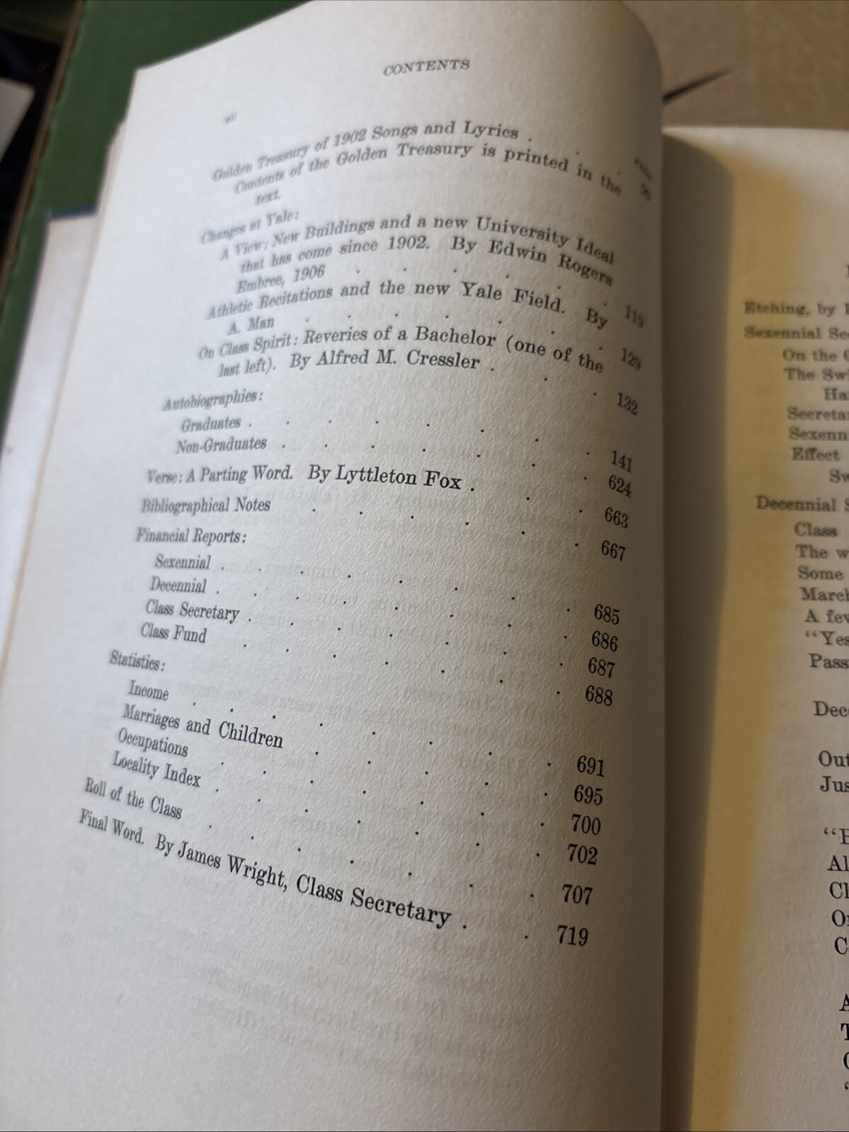 Antique 1913 ACHIEVEMENTS OF THE CLASS OF 1902 YALE COLLEGE FROM BIRTH TO 1912