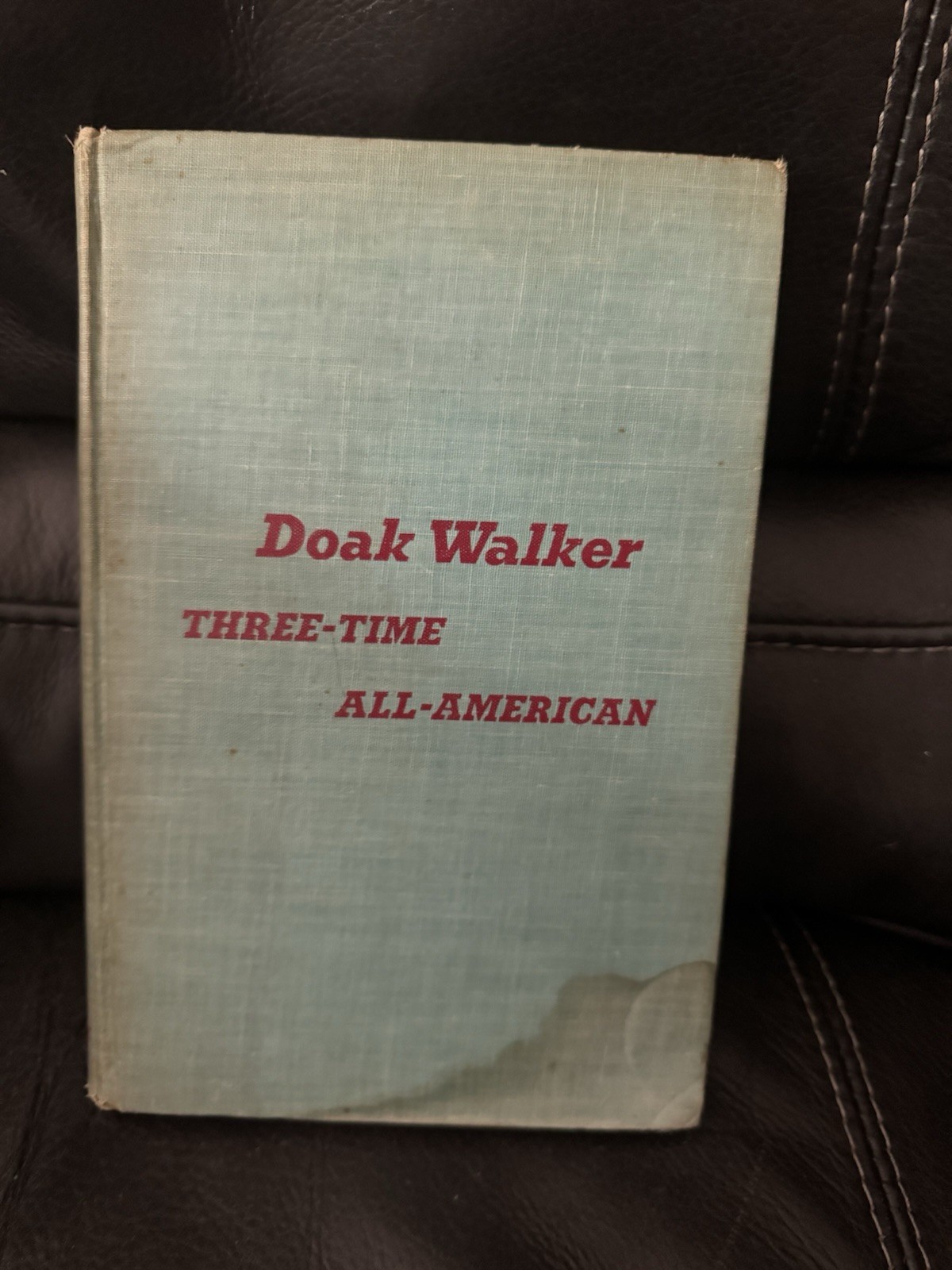Vintage Book 1950 Doak Walker Three Time All American Bracken Green Hardcover