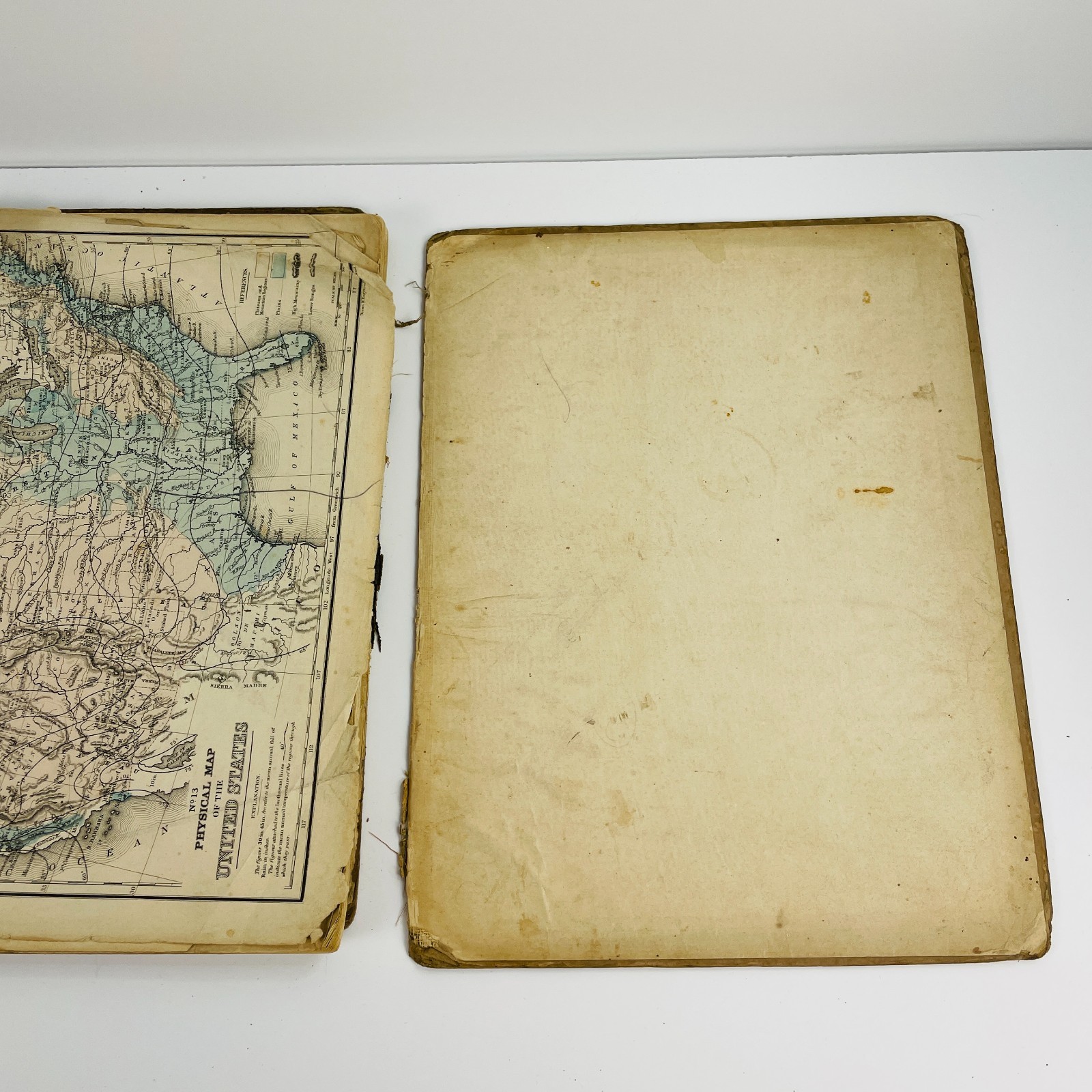 2 Antique Textbooks Mitchell’s Geography 1845 Physical Geo Brocklesby 1874 Maps