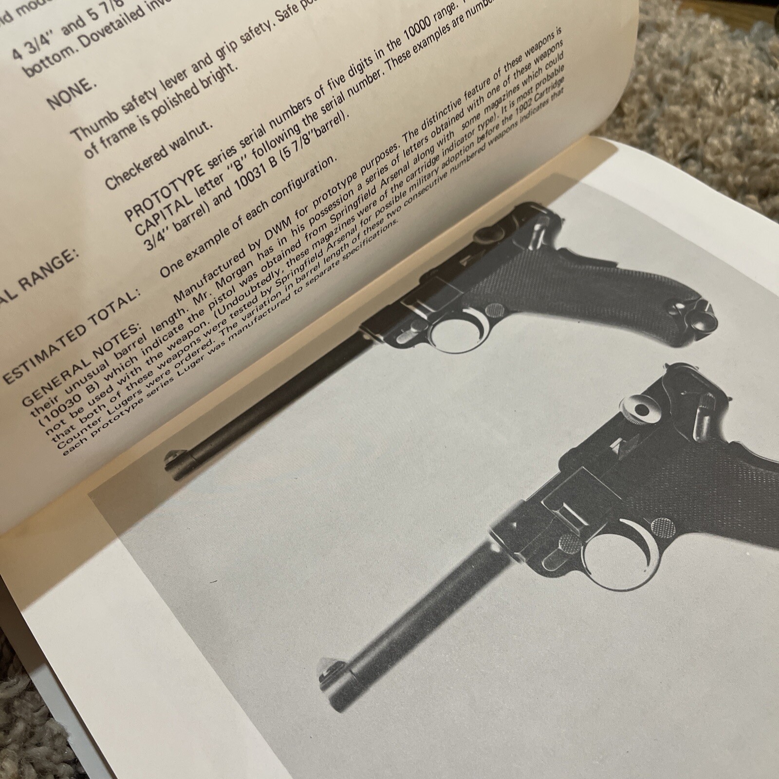 1990 Revised Edition Lugers At Random By Charles Kenyon Jr. & Handgun Press