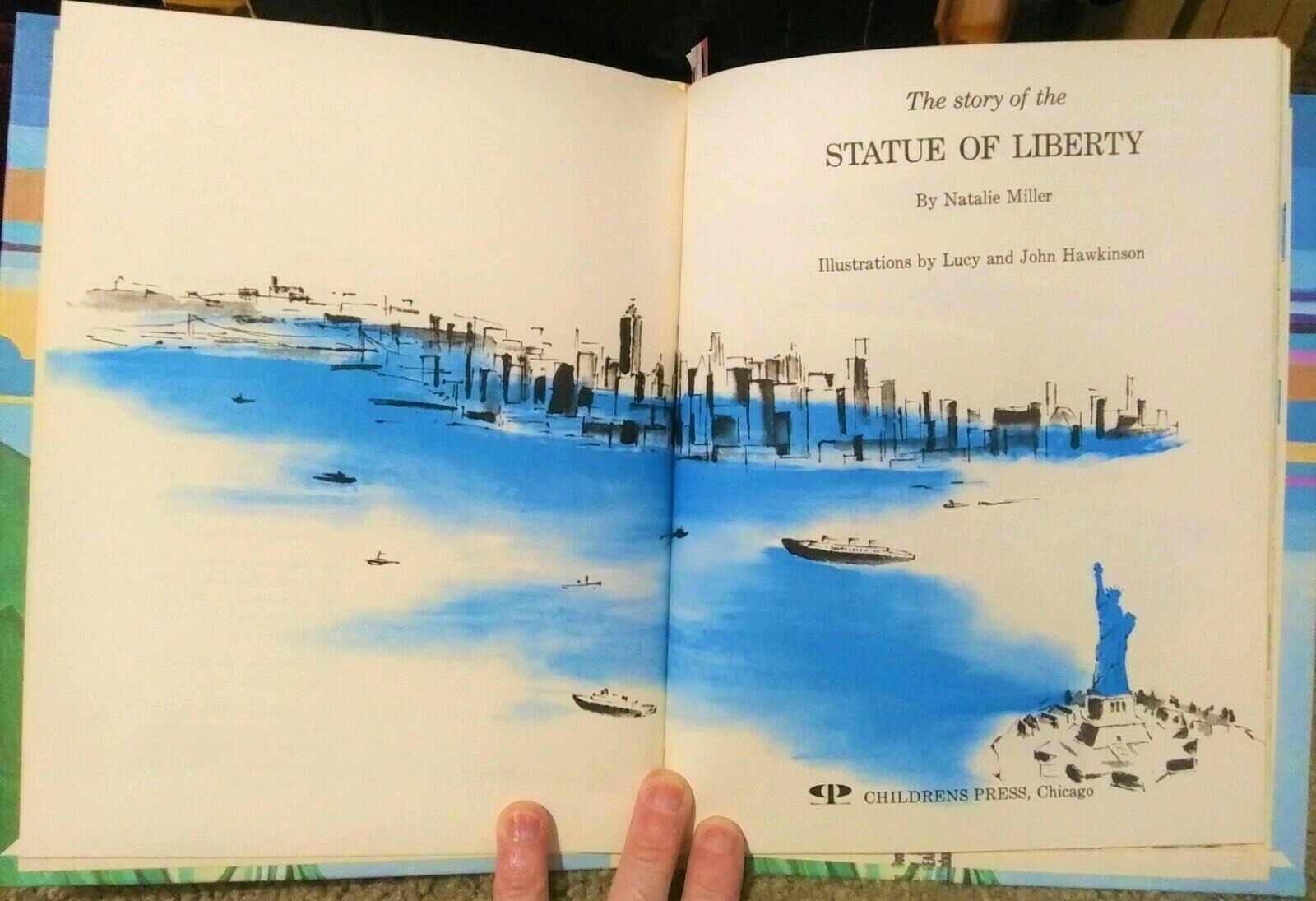 VTG Book The Story of the Statue of Liberty Cornerstones of Freedom Series 1965