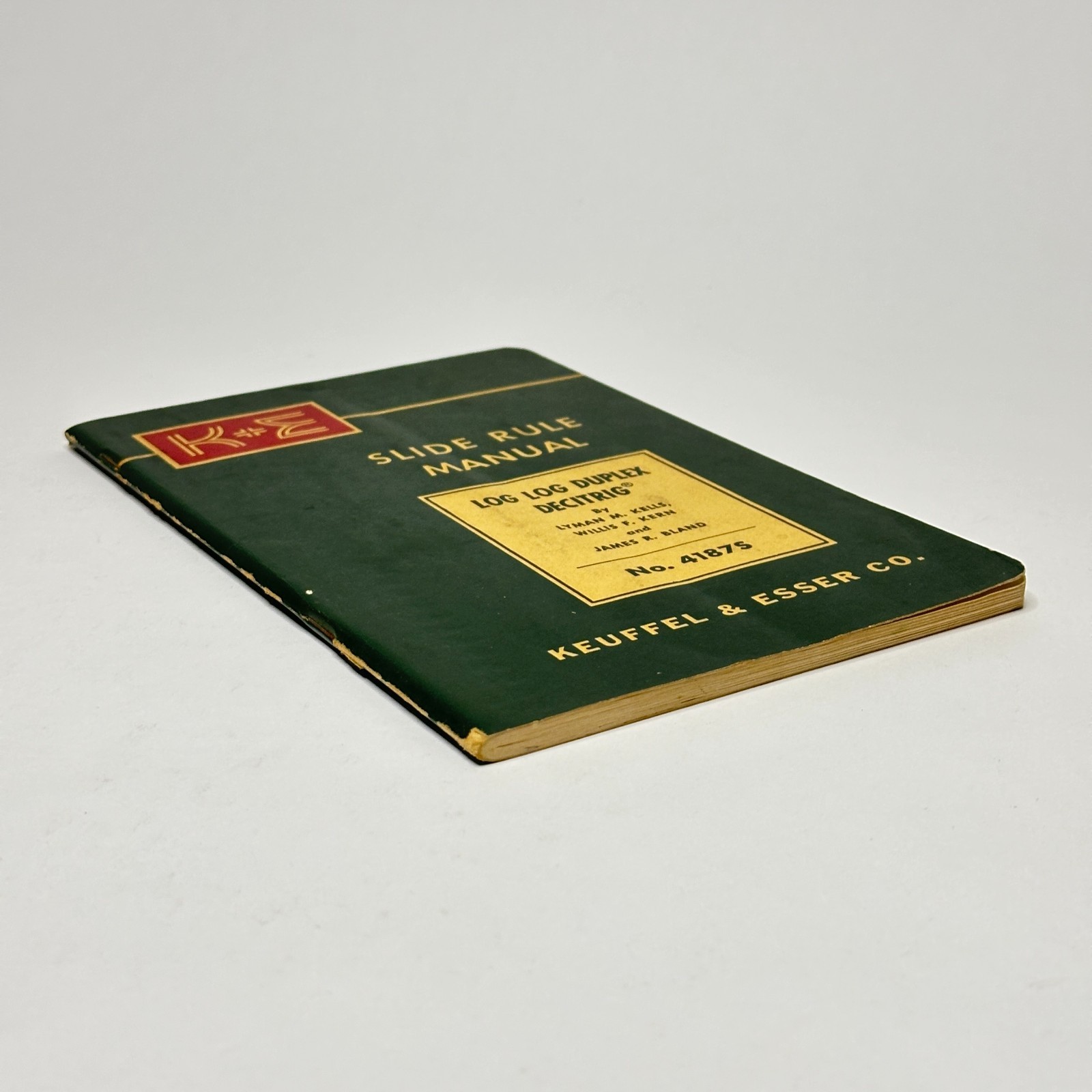 1955 „Slide Rule Manual: Log Log Duplex Decitrig“ (Keuffel & Esser Paperback)