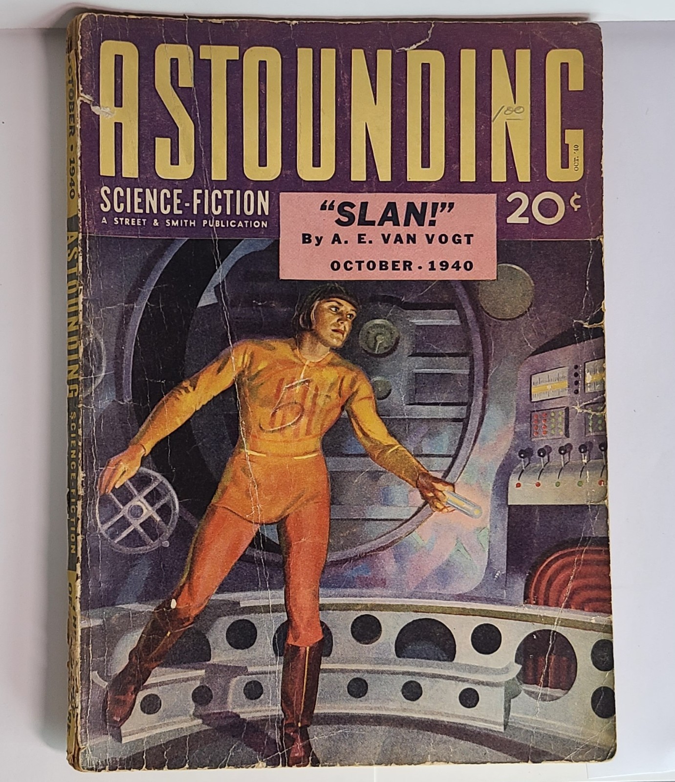 Astounding Science Fiction Oct. 1940 Pulp | SLAN Part 2 A.E. van Vogt | Sturgeon