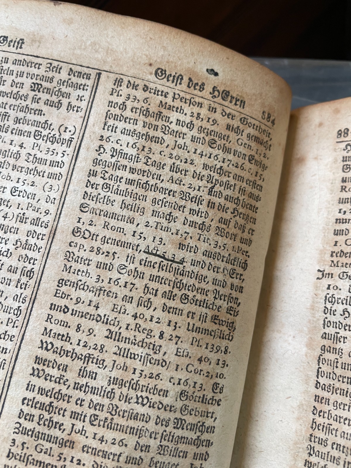 Biblical Real Lexicon Published by Conrad Stosseln 1715 Book, Vellum, German