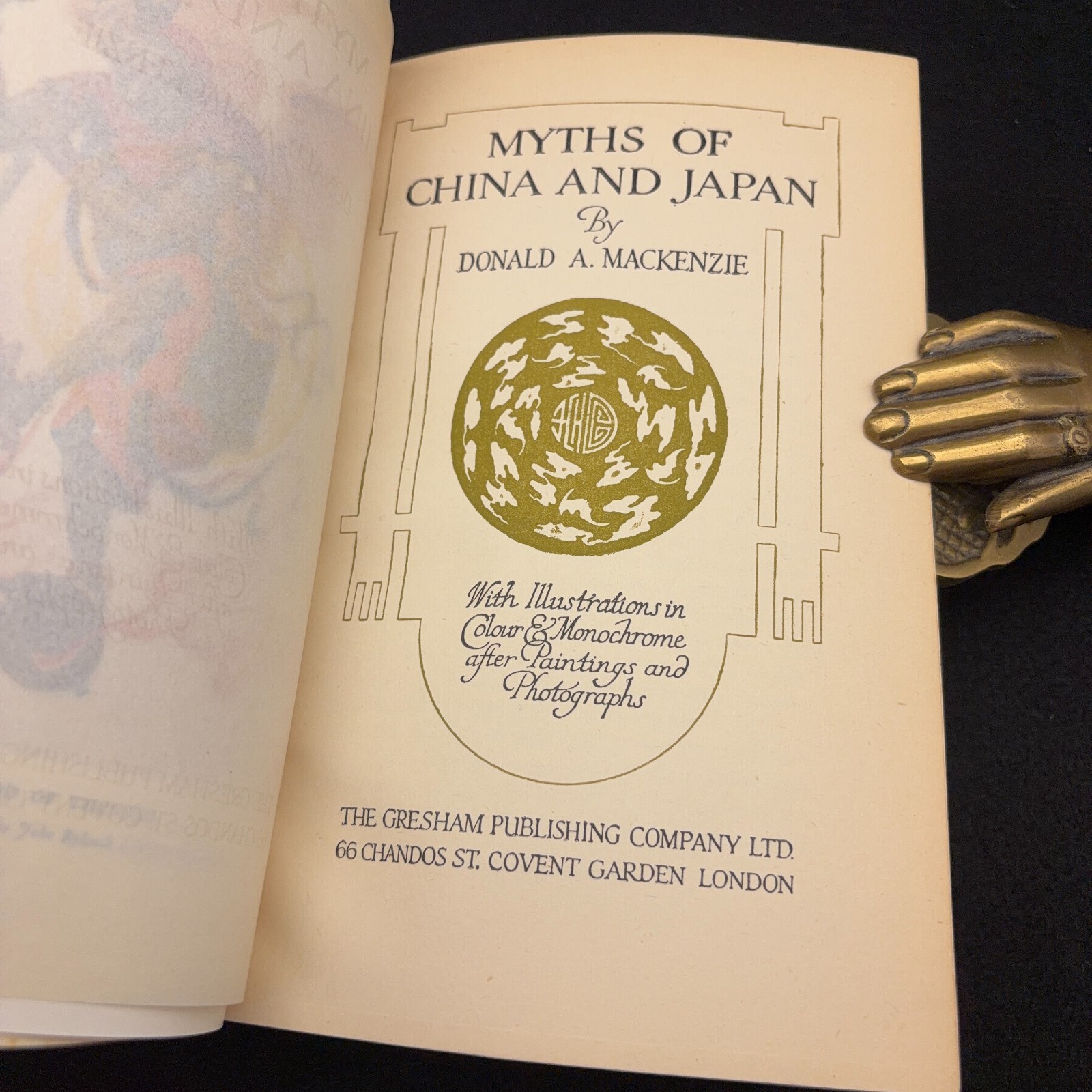 Myths of China & Japan ~ Donald A. Mackenzie ~ c1920 Illustrated Harrap Myth