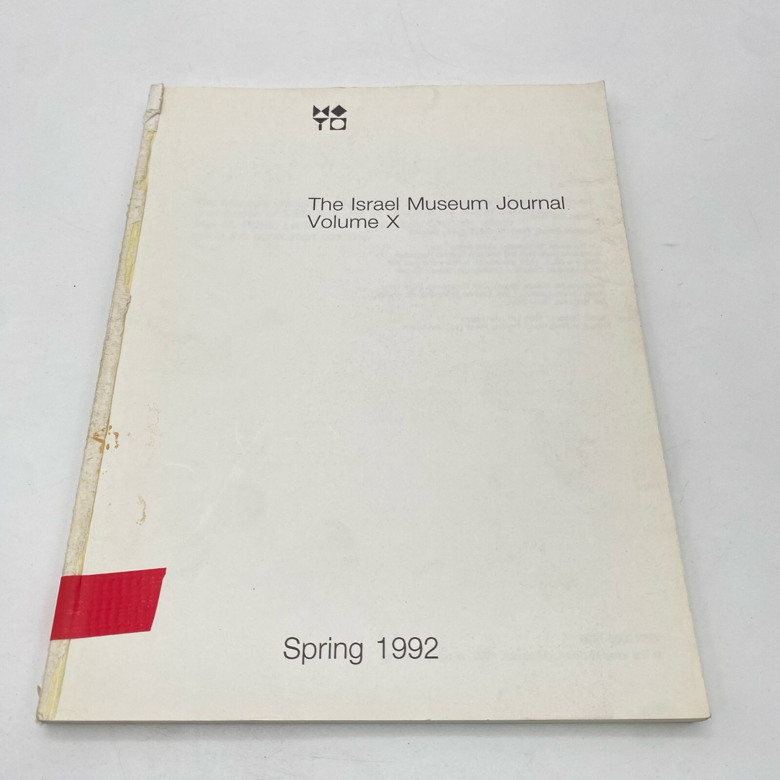 The Israel Museum News no. 10 – Spring 1992 MISSING COVER
