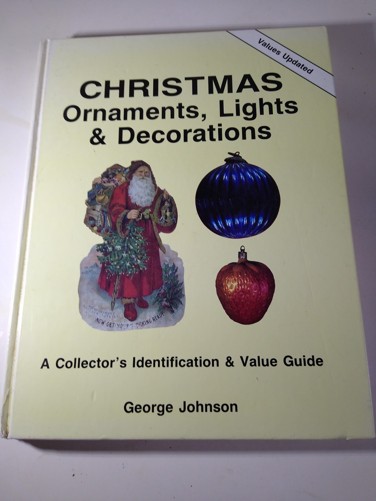 Antique Vintage Christmas Ornaments Lights Decorations Santa / Book + Values