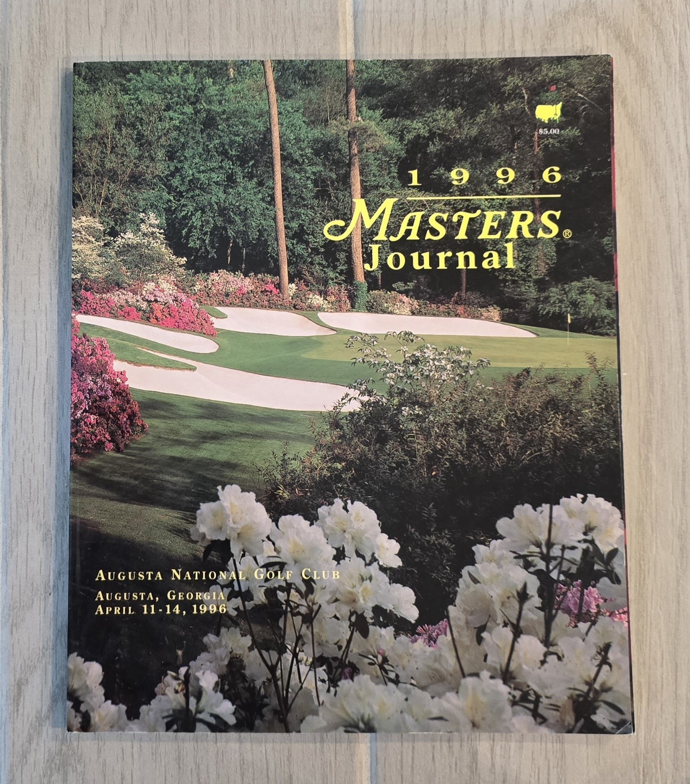 1996 Masters Tournament Annual Yearbook Augusta National Golf Club Nick Faldo