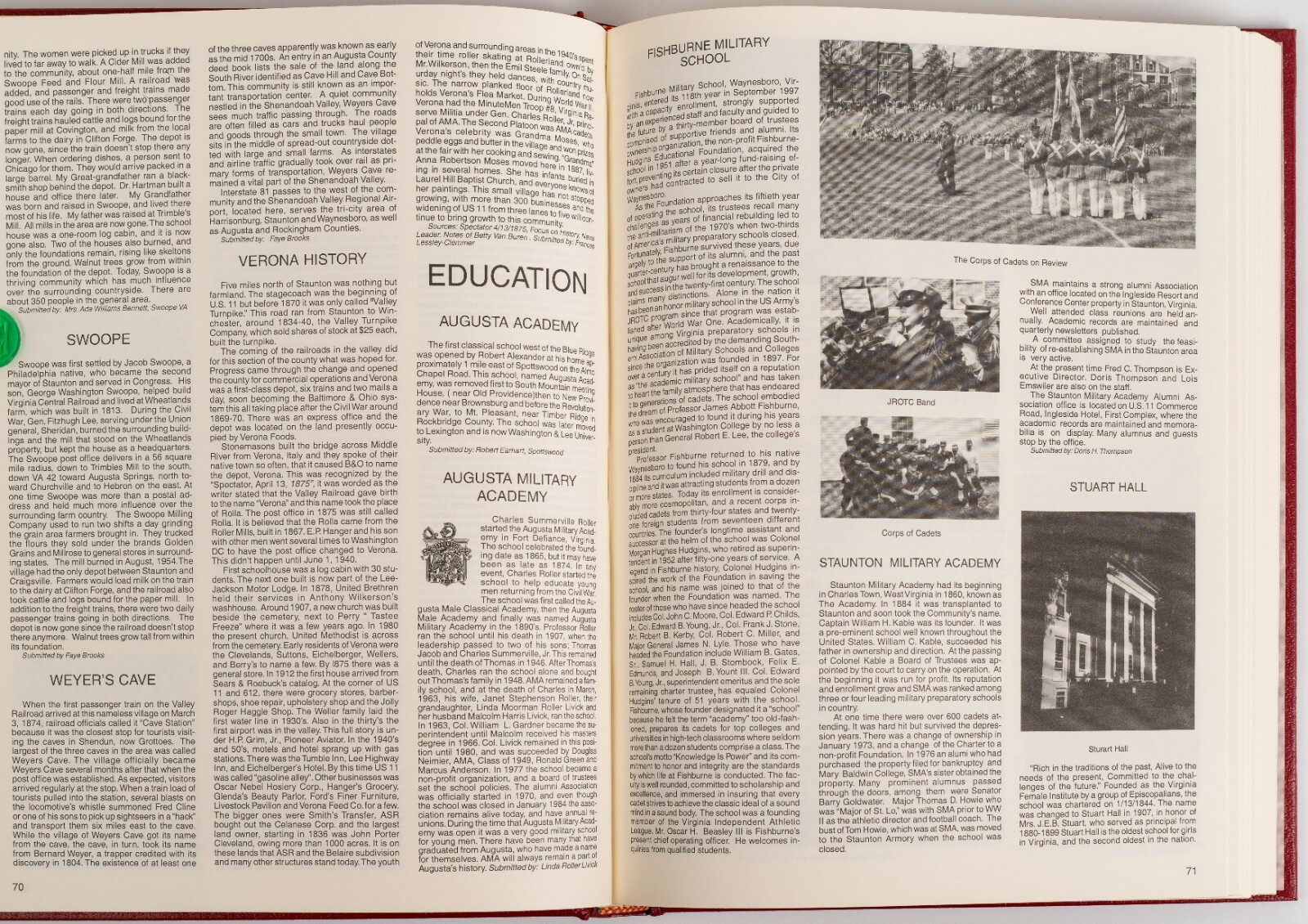 Augusta County, Virginia, Heritage Book – 1732-1998 NEW 299 pages Walsworth