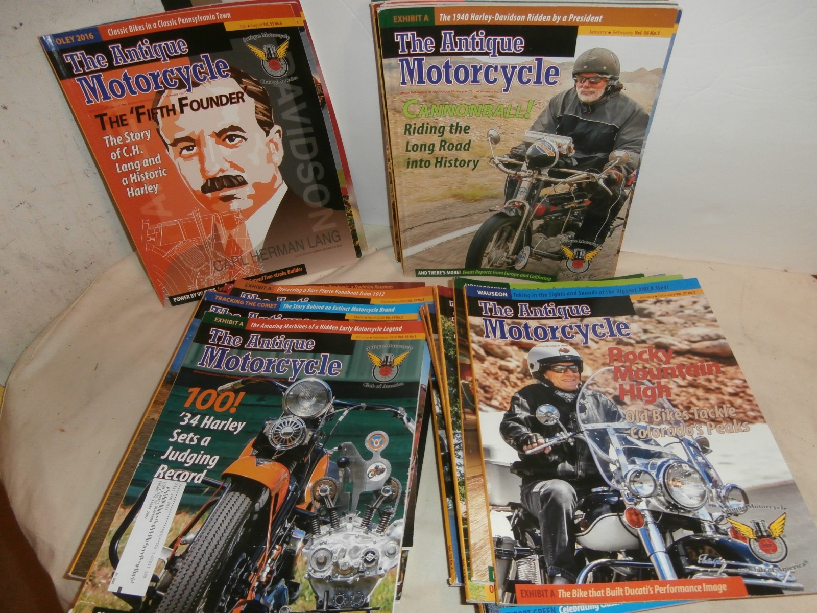 31 The Antique Motorcycle Club of America Magazines Lot 2016 – 2021 Emmaus PA
