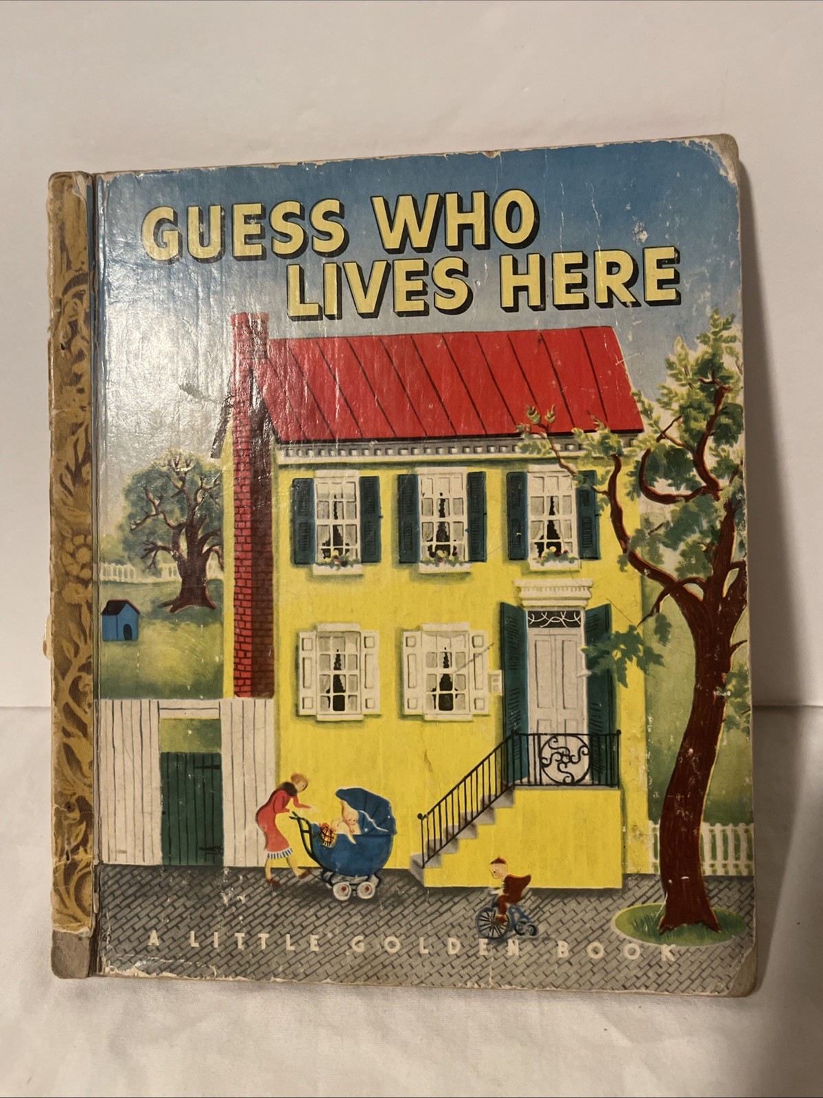 GUESS WHO LIVES HERE ~ vintage childrens Little Golden Book #60 ~ Eloise Wilkin