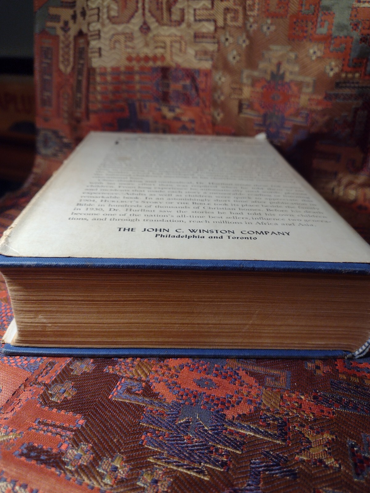 Hurlbut’s Story of the Bible byJesse Hurlbut D.D. HB Dust cover jacket 1952