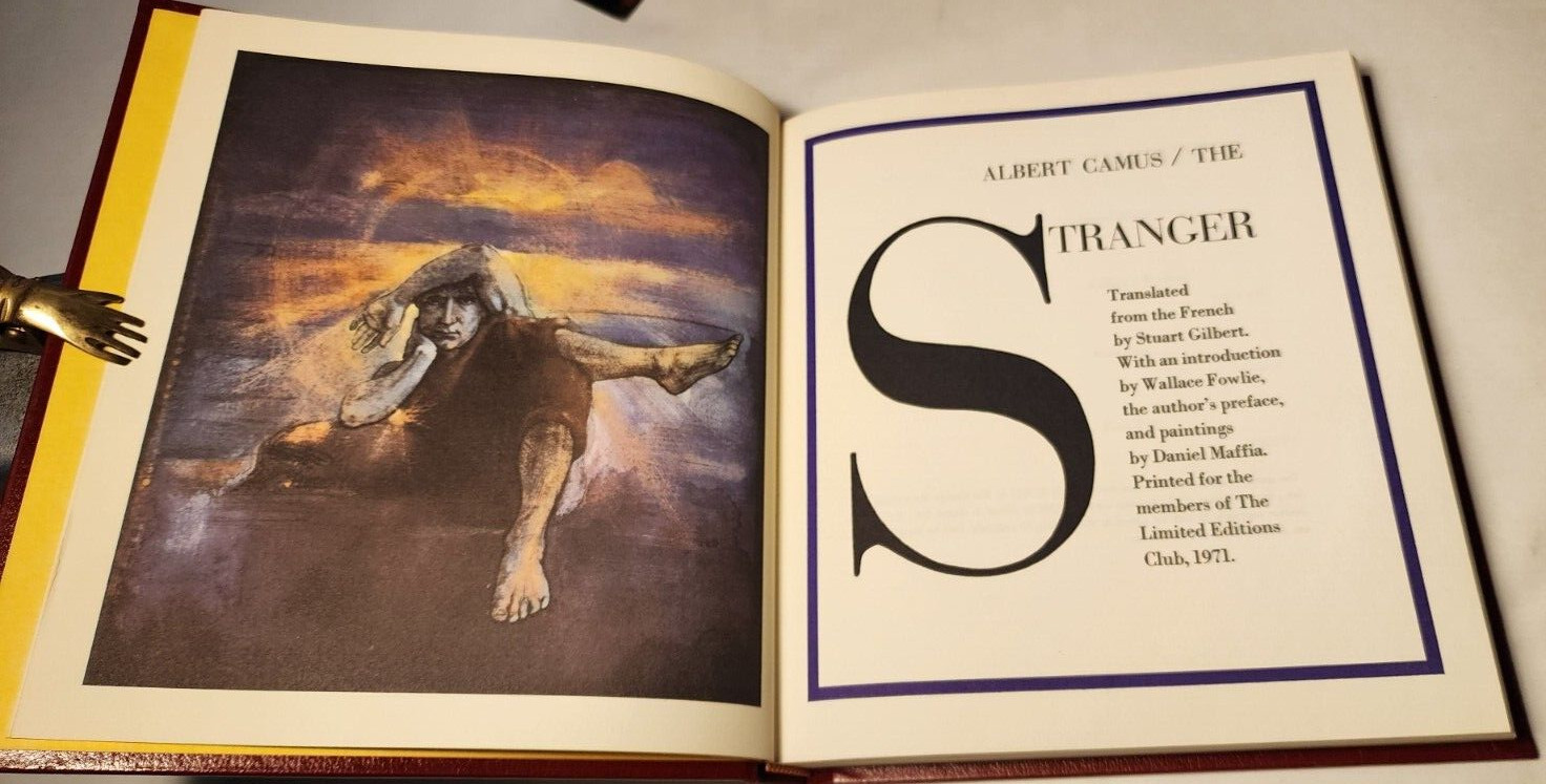 1971 LEC ‚STRANGER‘ ALBERT CAMUS ILLUST SIGNED DANIEL MAFFIA LTD ED