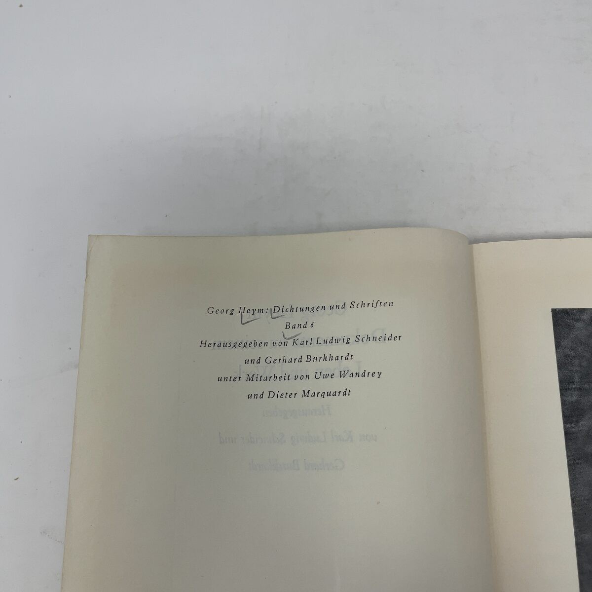 Georg Heym by Karl Ludwig Schneider, Gerhard Burckhardt HC First Edition Very G