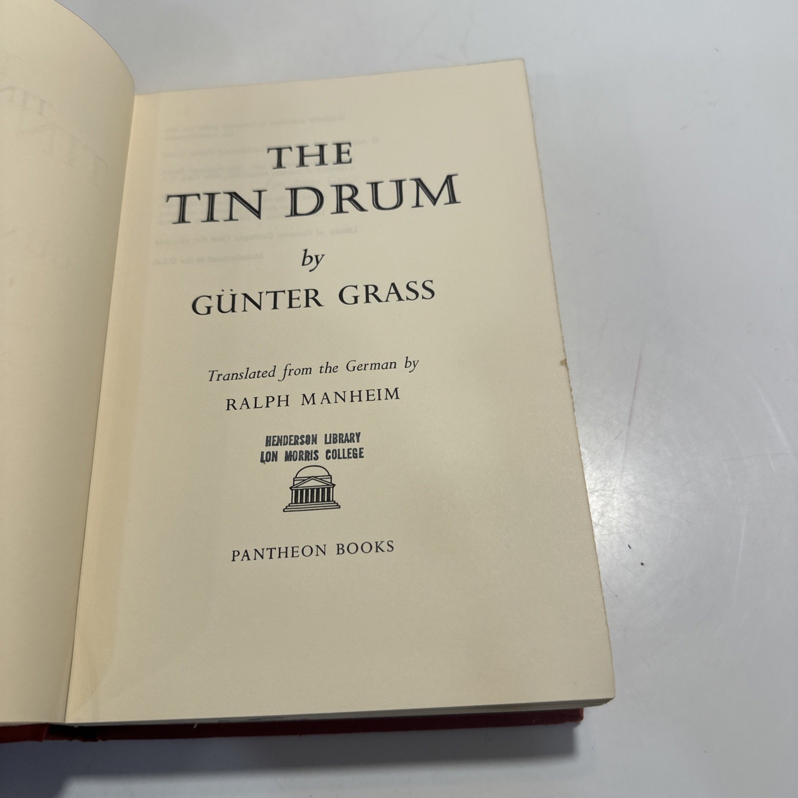 The Tin Drum by Gunter Grass HC First Edition 1962 Ex Liberia