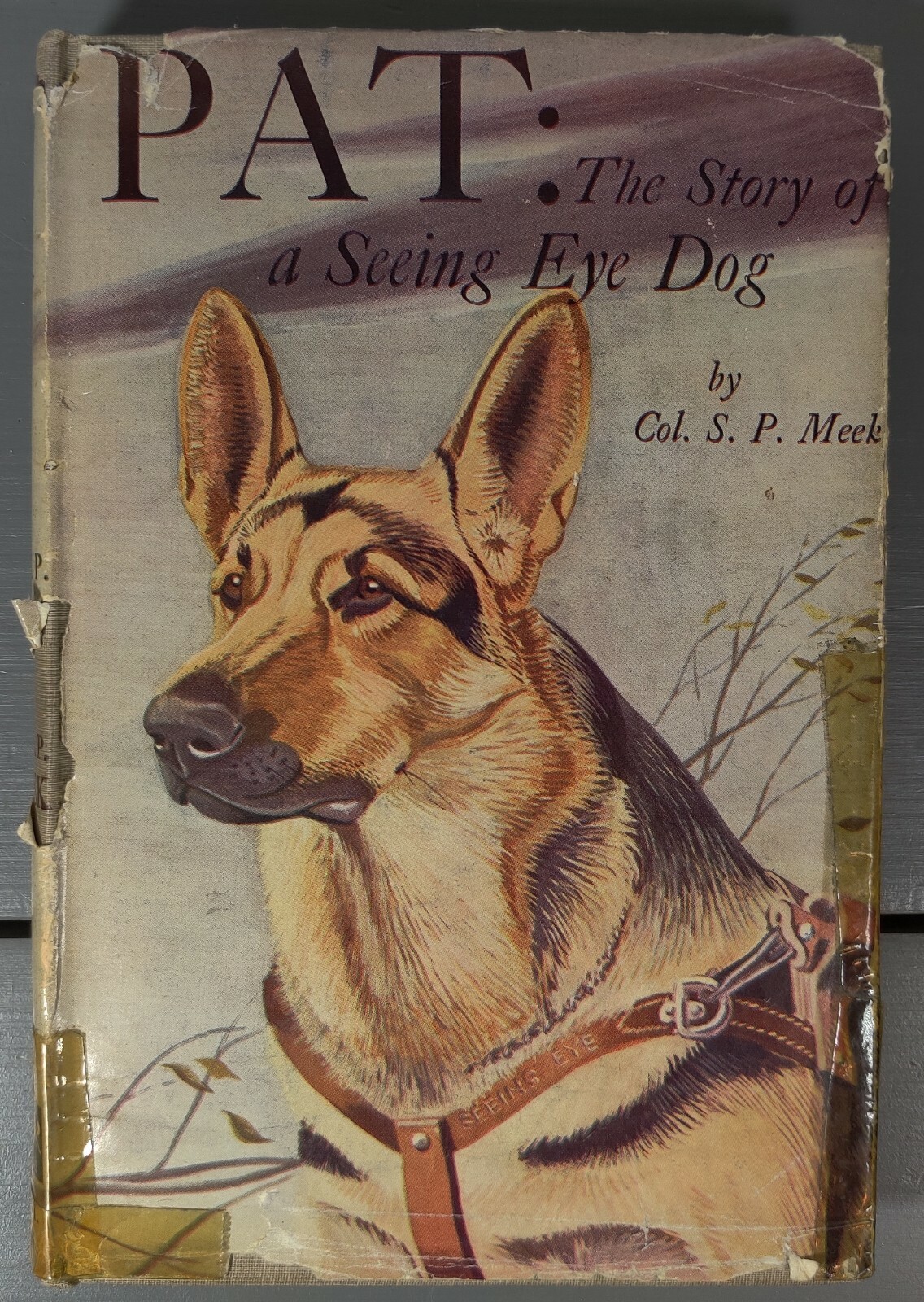 Pat: The Story of a Seeing Eye Dog by Col. SP Meek 1947 Borzoi Books First Edit.