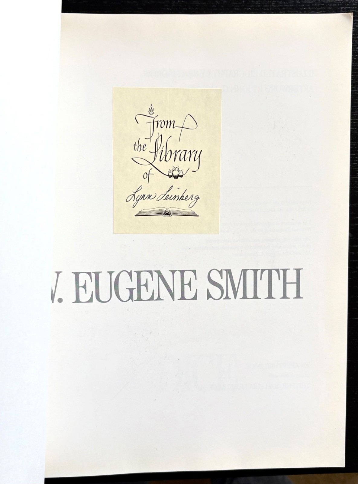 LET TRUTH BE THE PREJUDICE – W. EUGENE SMITH – 1ST ED. – 1985 – WRAPS.
