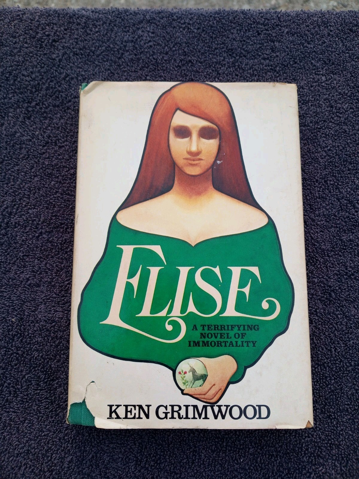 Elise: A Terrifying Novel of Immortality 1979 1st Edition HC/DJ Ken Grimwood