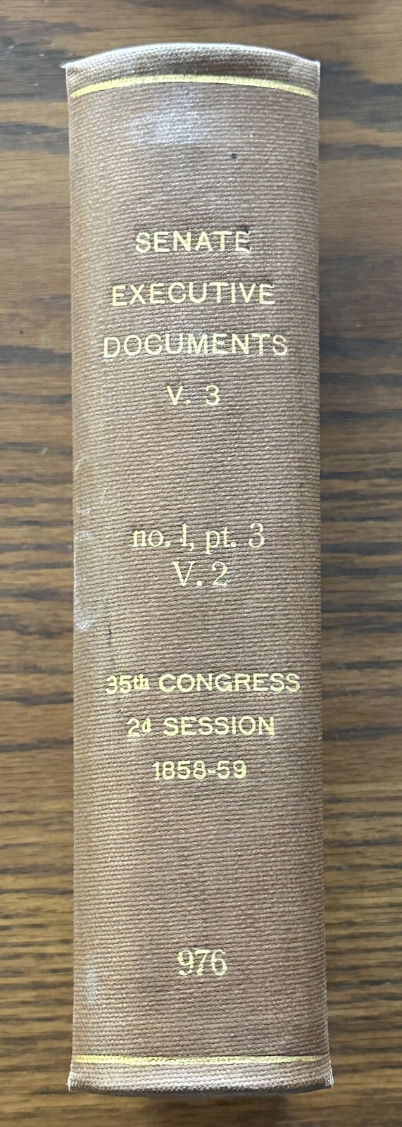 SENATE EXECUTIVE DOCUMENTS OF THE UNITED STATES SENATE 1858-1859 WAR SECRETARY