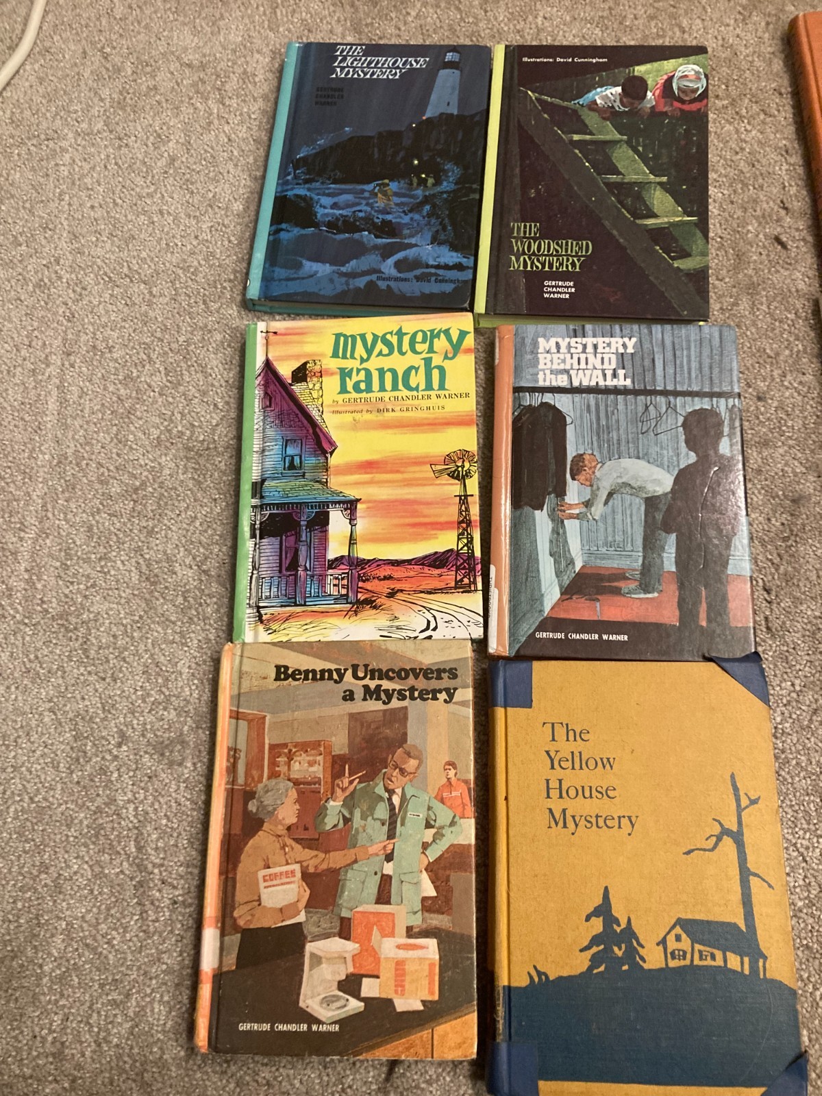 Lot of 6 boxcar children books mystery gretrude chandler warner used