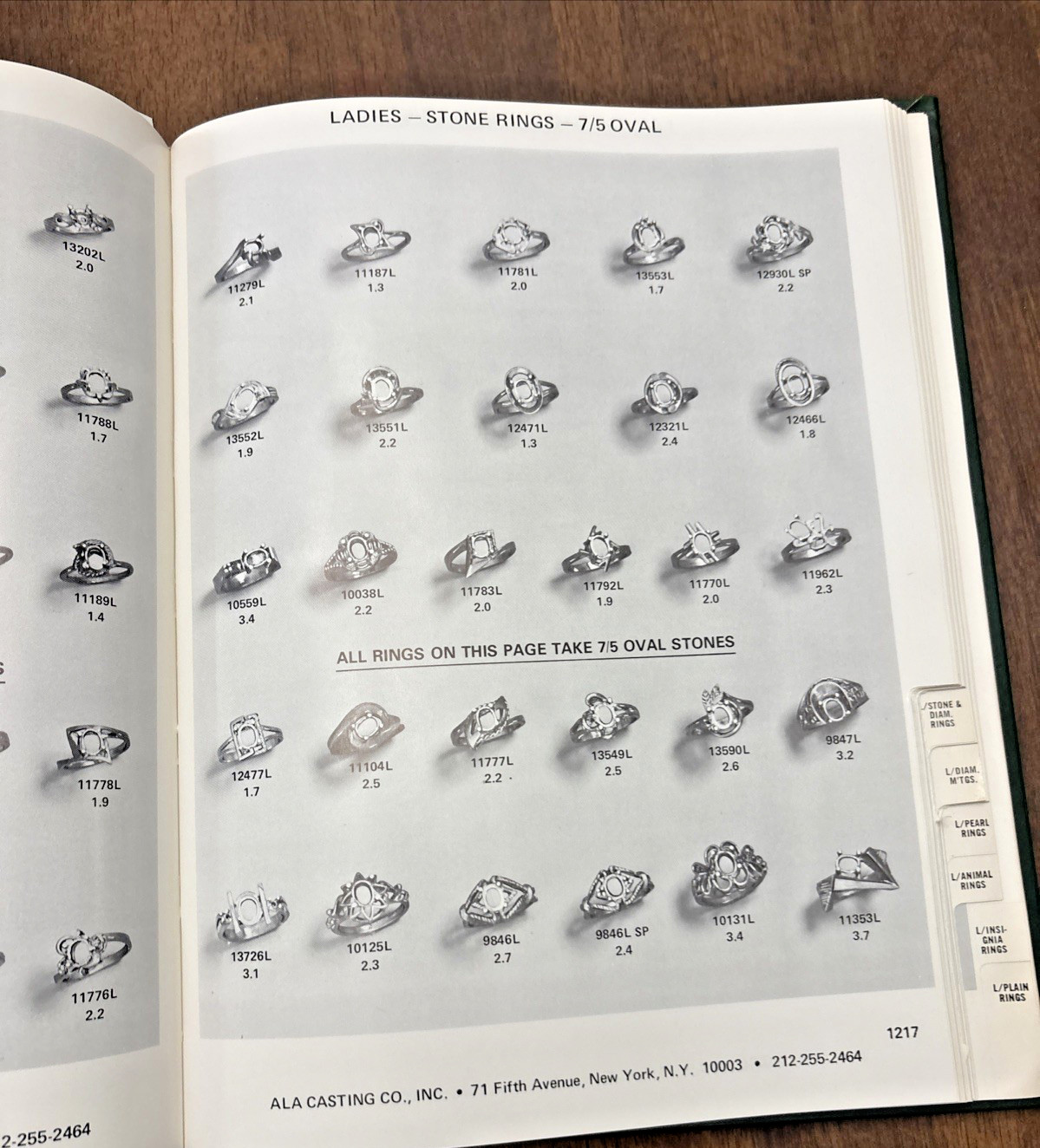 A.L.A. The Encyclopedia of Jewelry Castings 1978 3 Vol. Set Books Library ALA NY