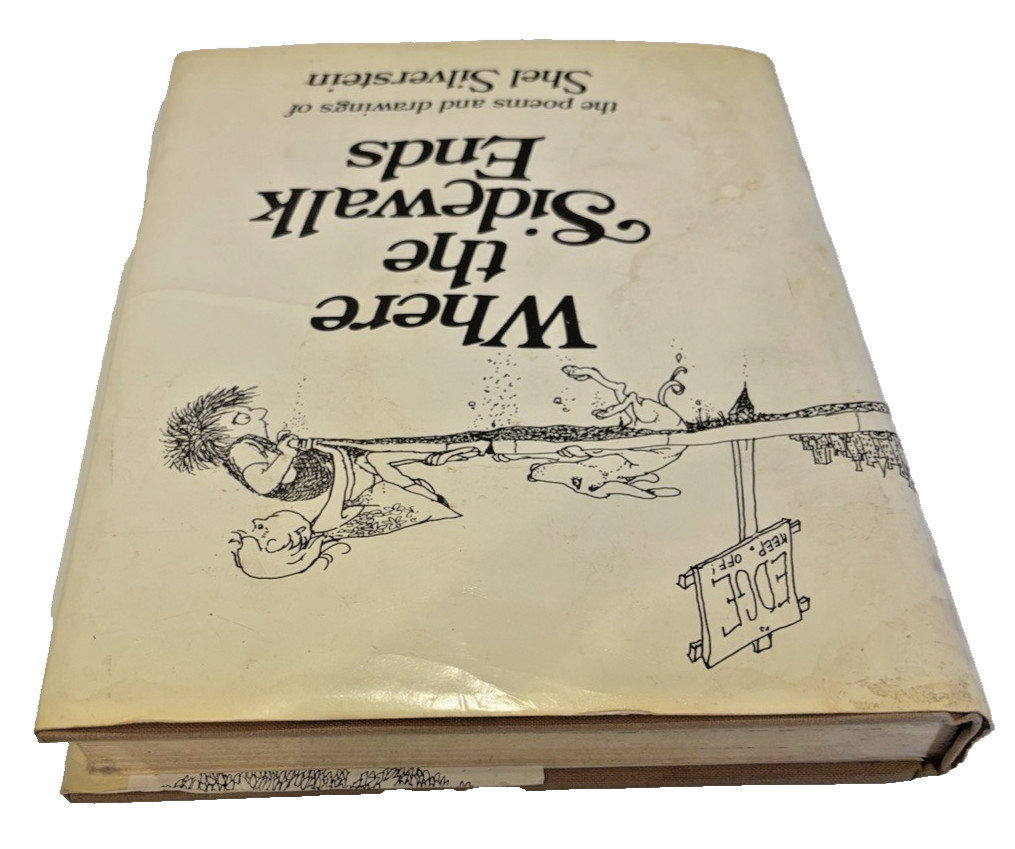 Shel Silverstein Where The Sidewalk Ends HC DJ 1974 Harper & Row Early Printing