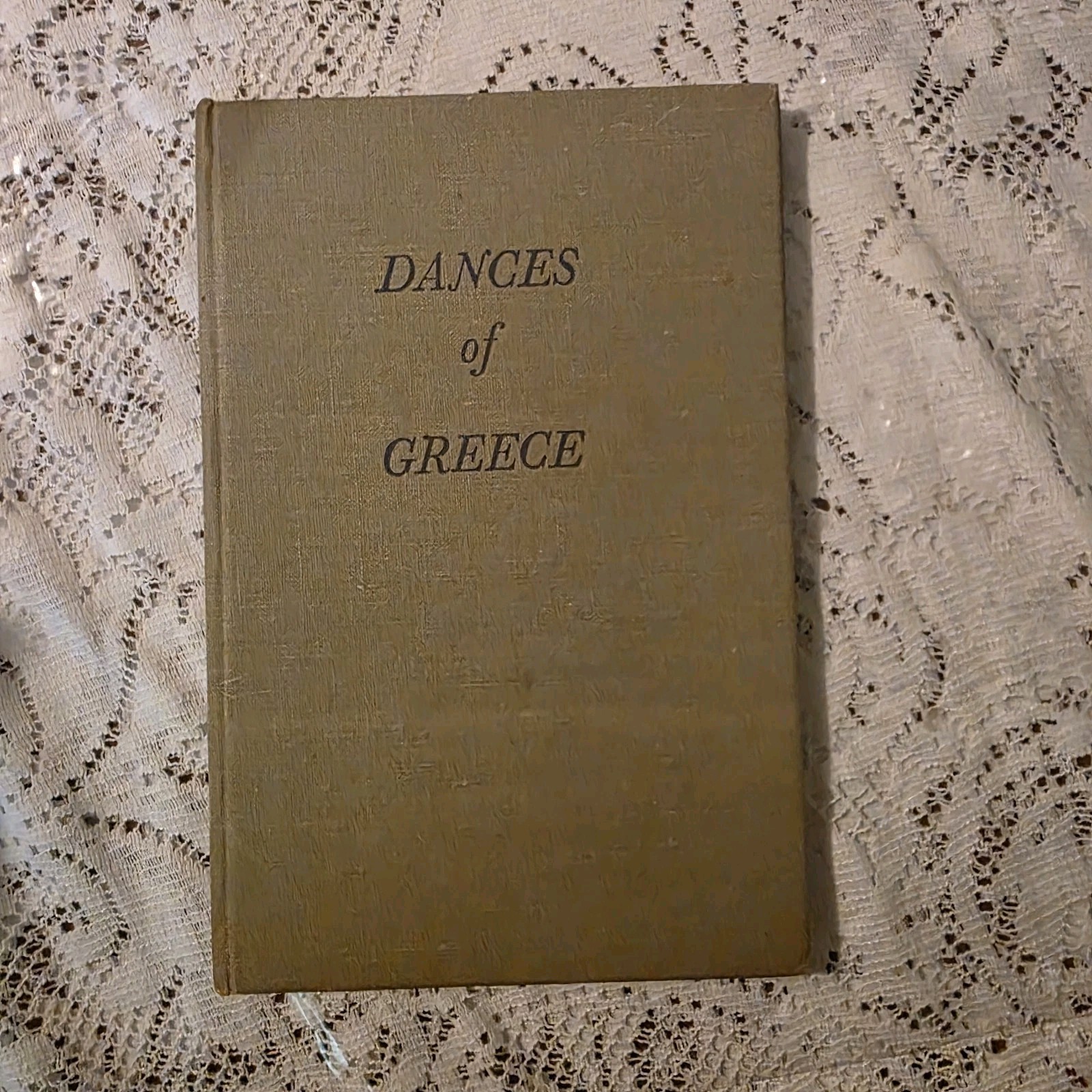 Vintage Dances of Greece Beige Hardcover Book