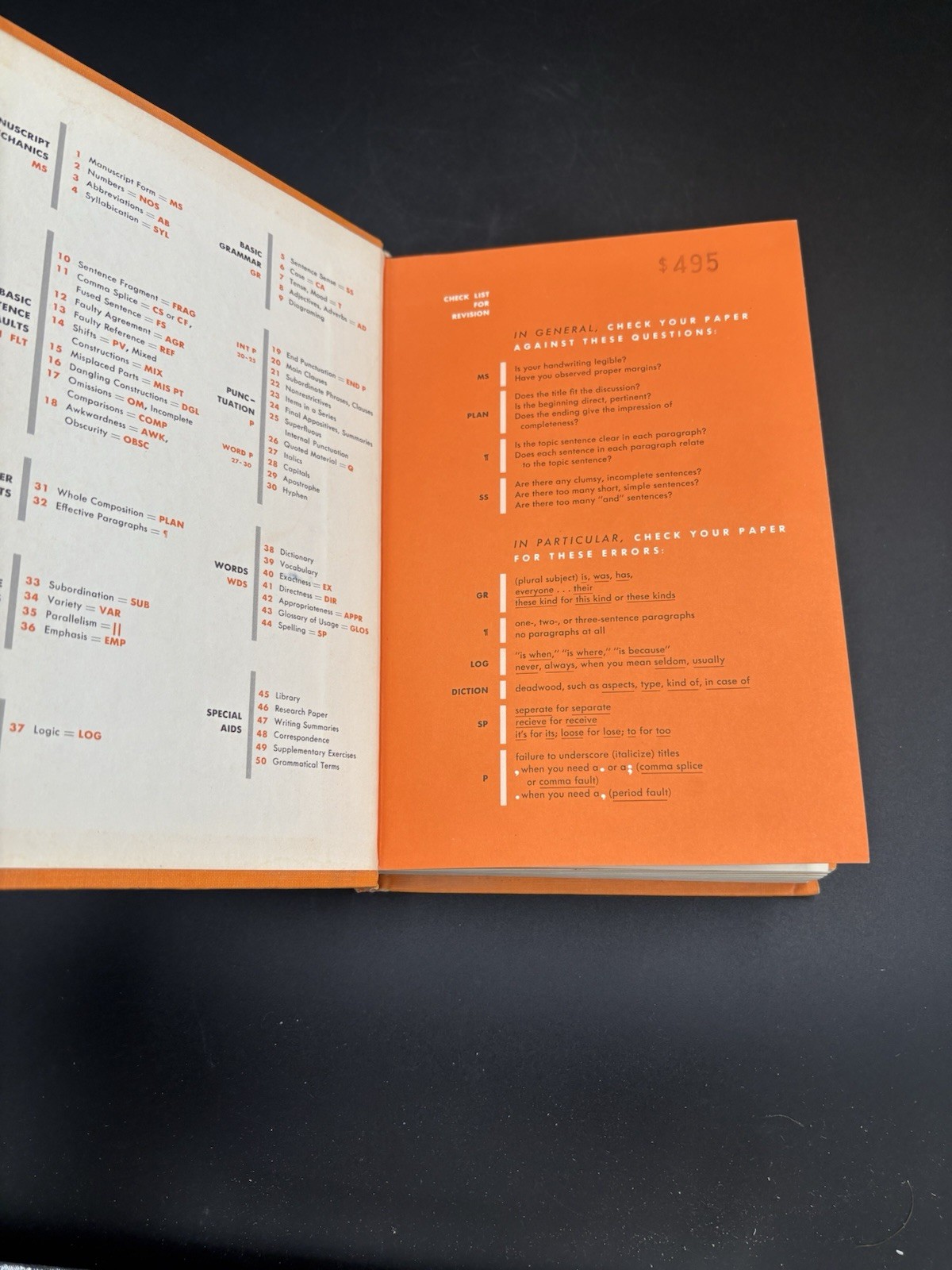 Prentice-Hall Handbook for Writers, Fourth Edition – Leggett Et Al. (1965) HC