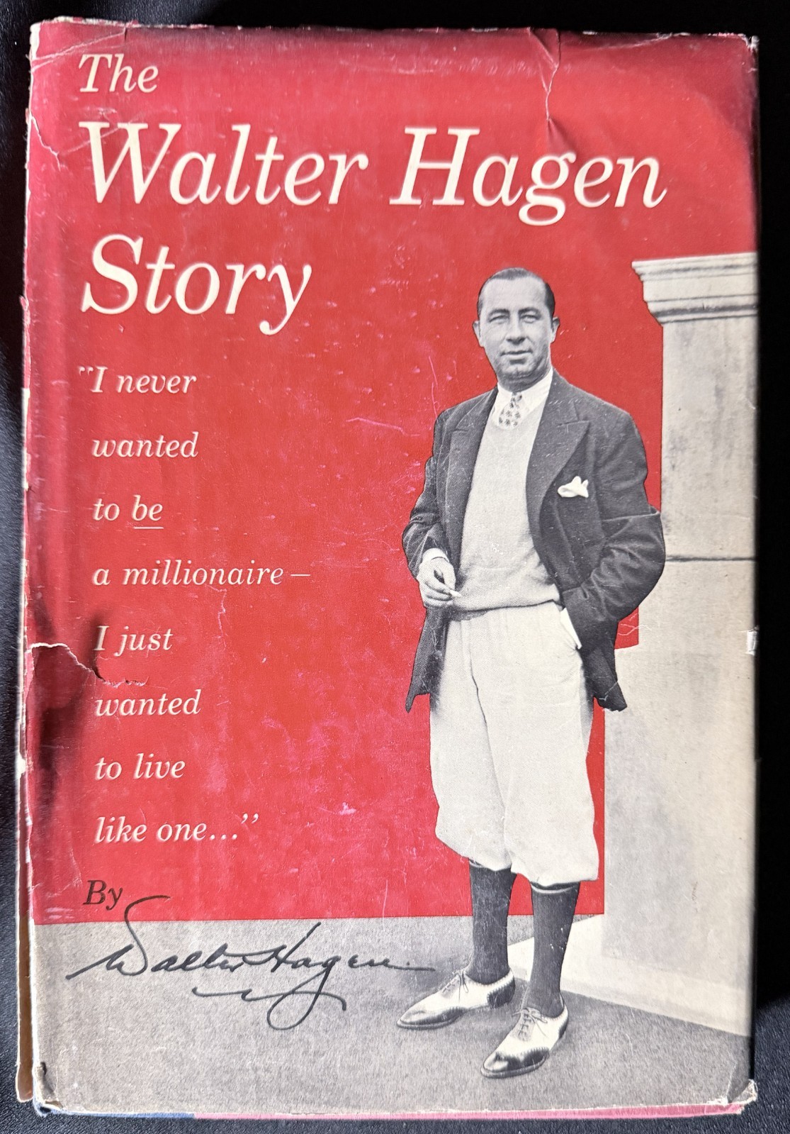The Walter Hagen Story 1956 HC/DJ 1st Edition Walter Hagen RARE Golf