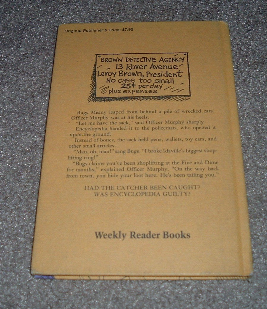 Mystery Chapter ENCYCLOPEDIA BROWN Case of the Midnight Visitor Donald J Sobol