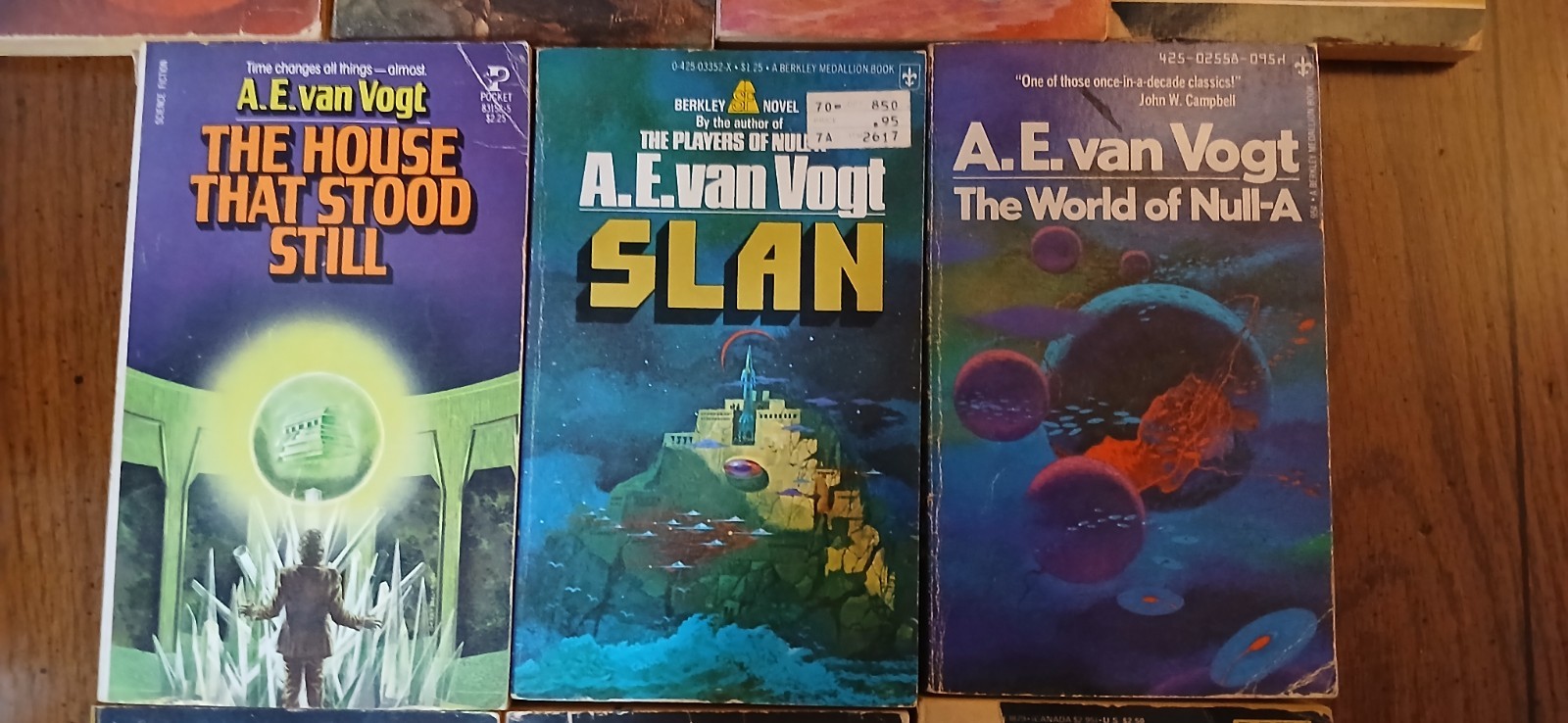 A.E. Van Vogt Vintage Science Fiction PB 10 Book Lot (See Pics For Condition)