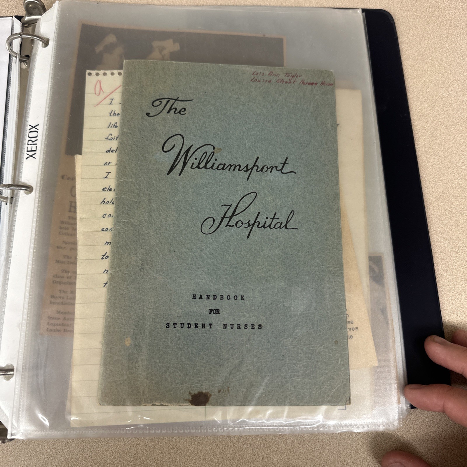Vtg Nursing School Student Notes Manuscripts Diary Ephemera 1950’s 60’s Licenses
