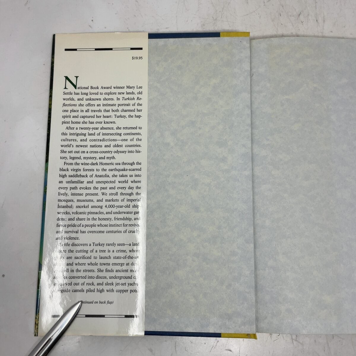 Turkish Reflections by Mary Lee Settle HC First Edition Like New 1991