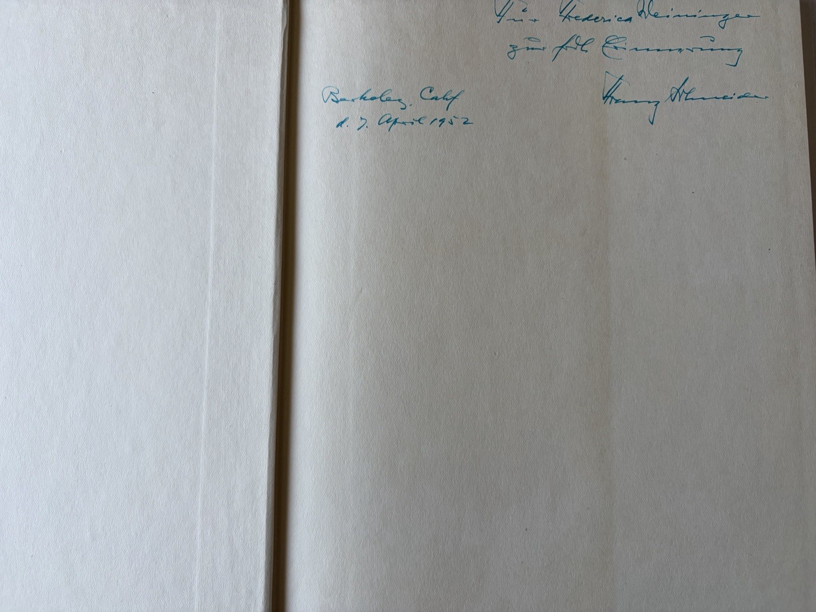 (Signed) More Than An Academic Question by Franz Schneider Hardcover 1945