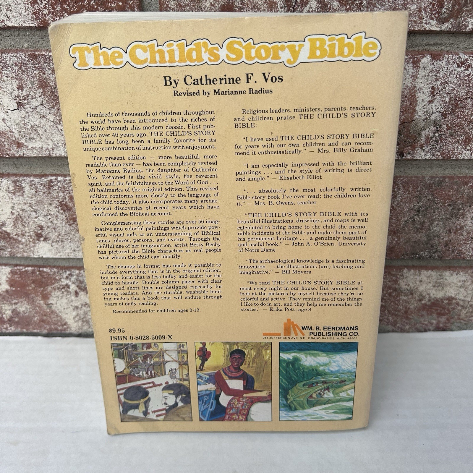 The Child’s Story Bible Catherine F Vos 080285009x Vintage Paperback 1977