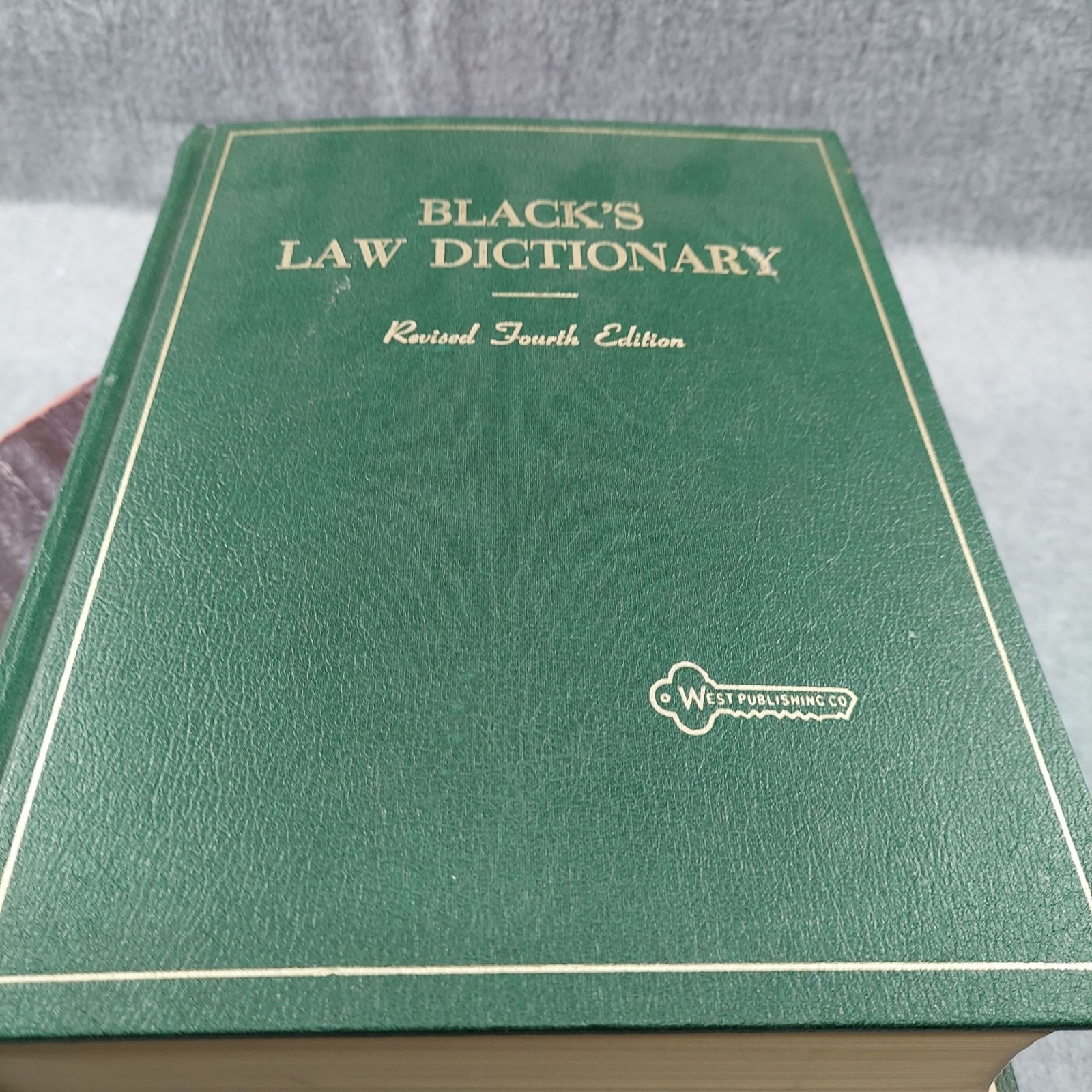 Blacks Law Dictionary Revised Fourth Edition Hardcover Green West Publishing Co.