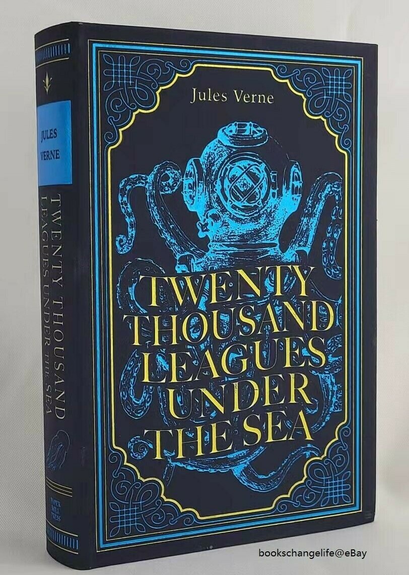 Jules Verne 3 Classics TWENTY THOUSAND LEAGUES UNDER THE SEA +2 Faux Leather NEW