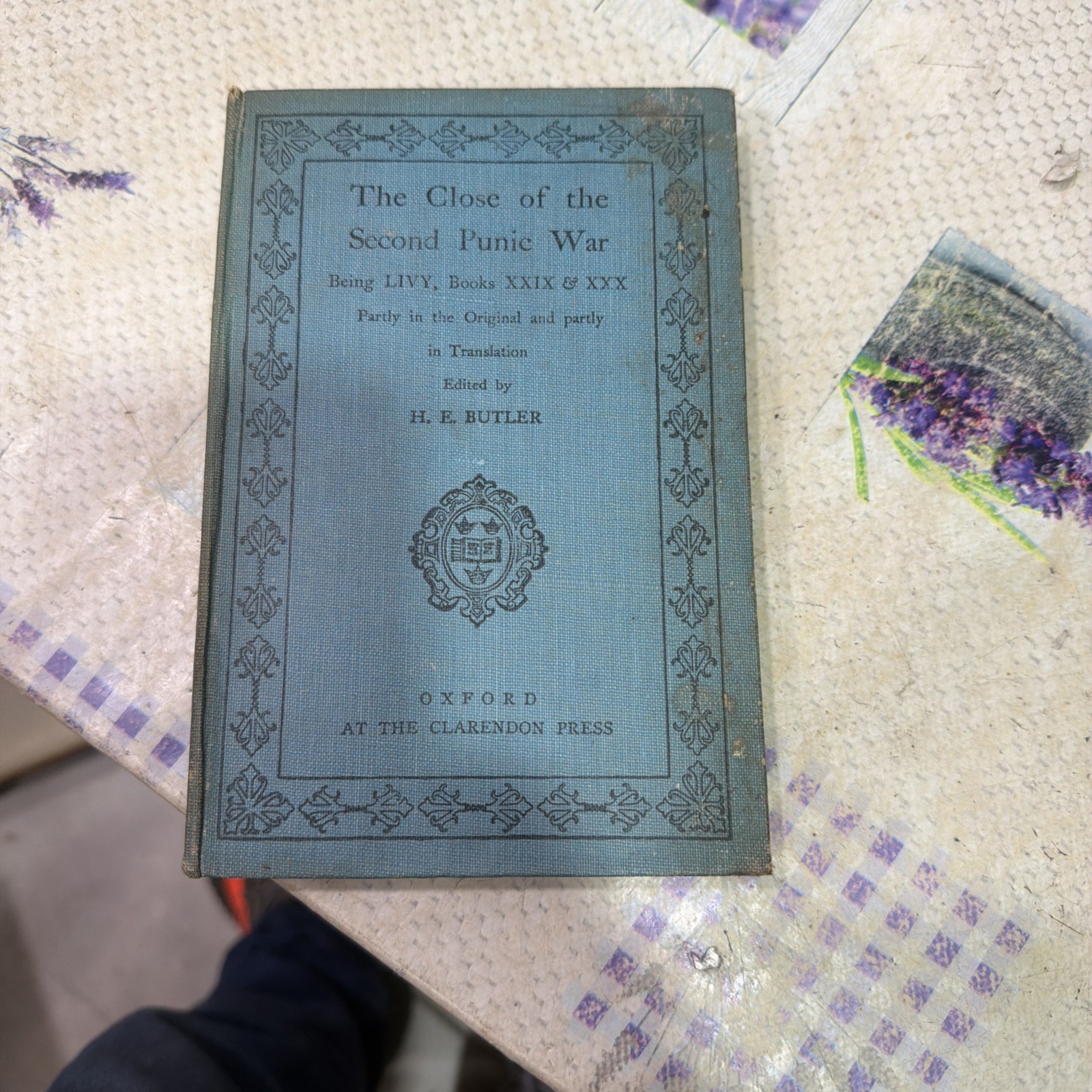 The Close of the Second Punic War – H. E. Butler, Oxford, 1925 HB