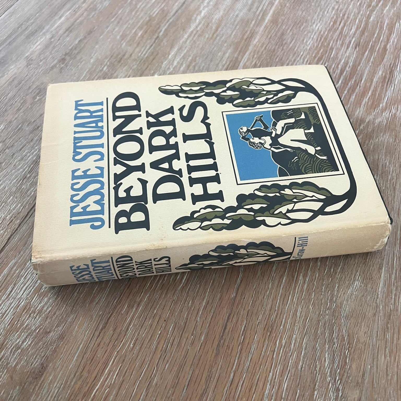 Beyond Dark Hills Jesse Stuart Signed Inscribed Woodcuts McGraw-Hill 1972