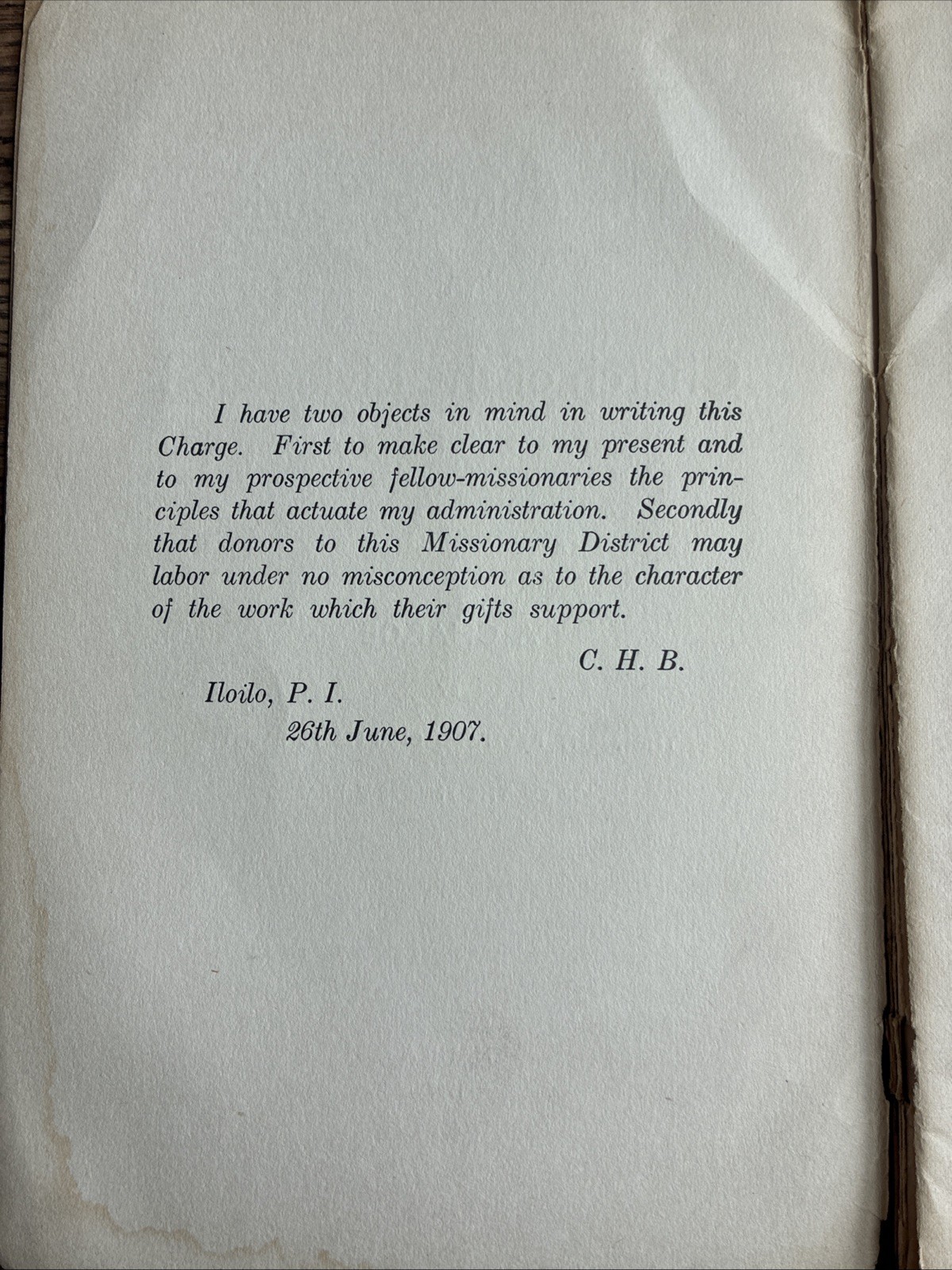 The Mind of Christ (1907) R R Charles H Brent Manila Philipines, A Charge NR