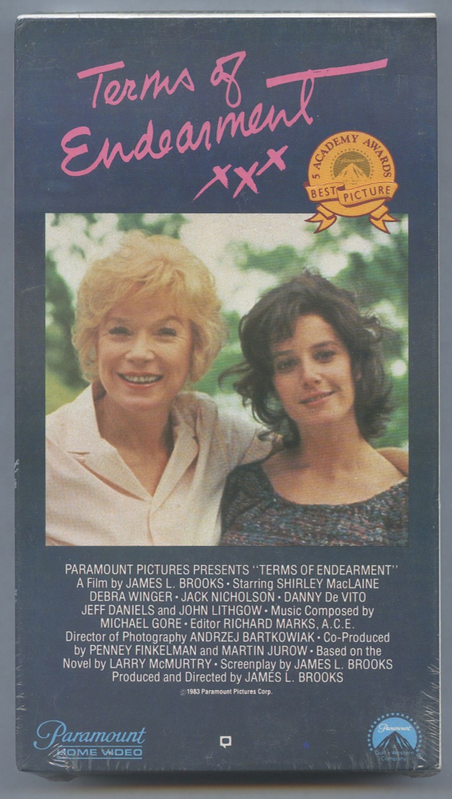 Larry McMURTRY / VHS Tape Terms of Endearment 1983