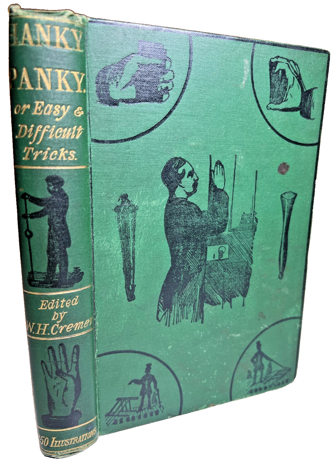 Antique Ornate Fancy Decorative Victorian Book Hanky Panky Cremer 1870s MAGIC