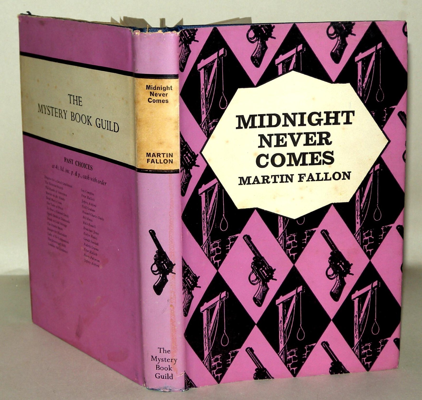 Midnight Never Comes 1968 Martin Fallon HB DJ Mystery Book Guild