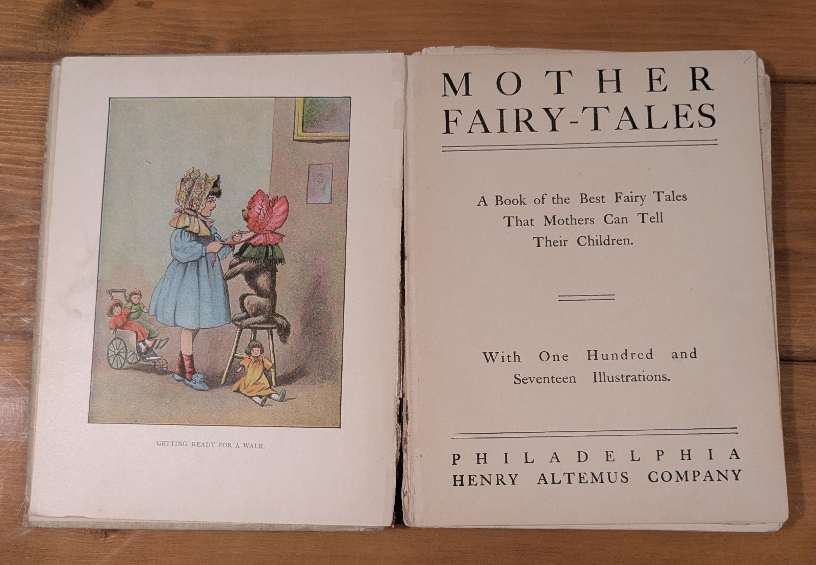 MOTHER FAIRY-TALES (1908 Altemus) HC 1st Illust’d. | Antique Cinderella Aladdin