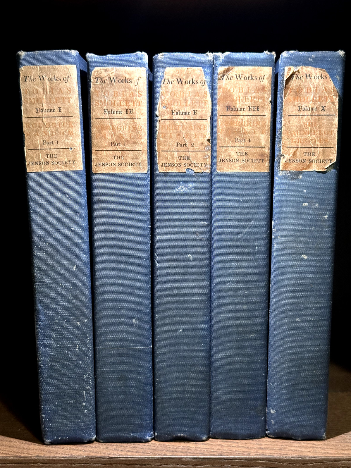 LOT WORKS OF TOBIAS SMOLLETT LIMITED NUMBERED EDITION 481/1,000 JENSON SOCIETY