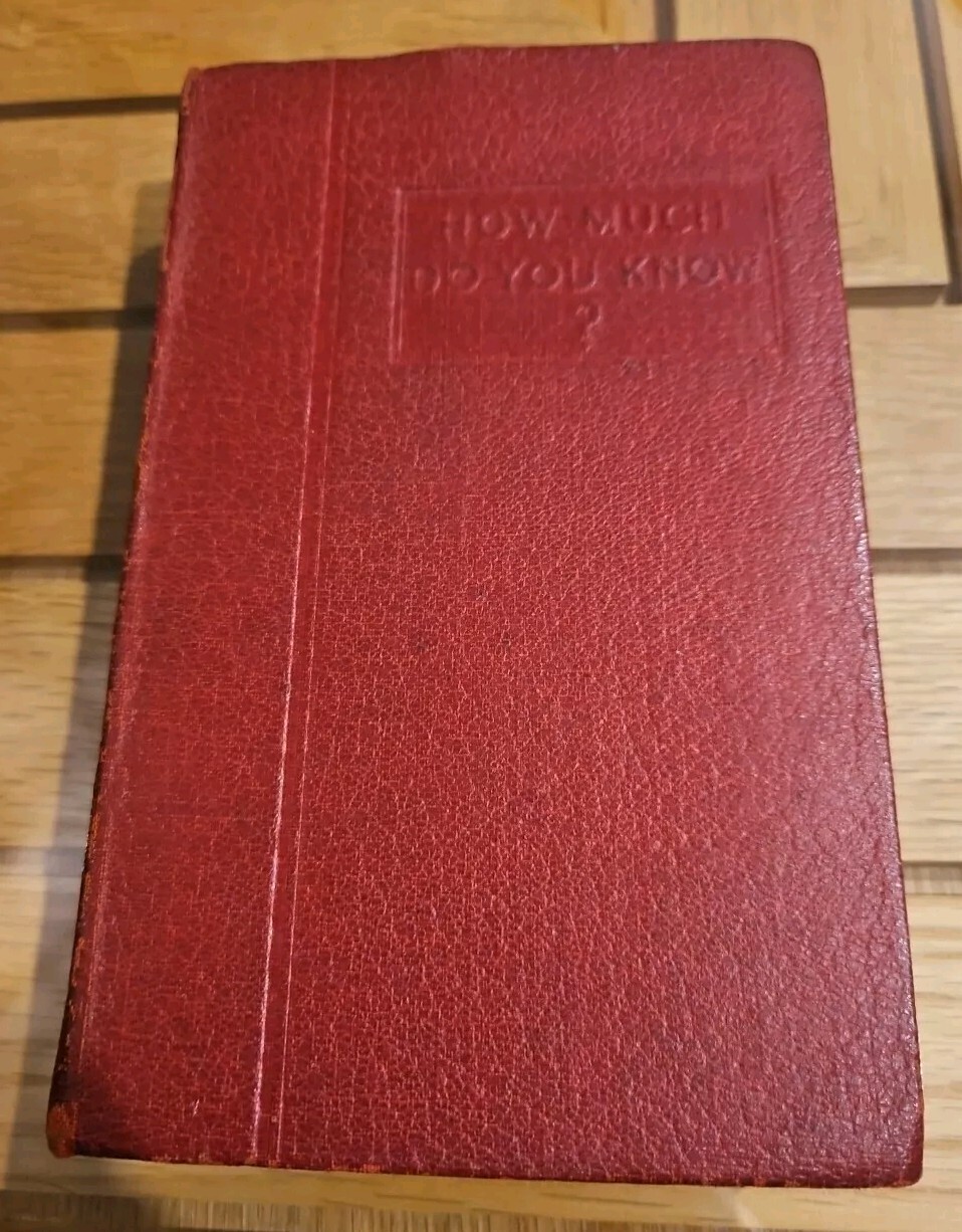 How much do you know? Vintage Book by Harold Wheeler Odhams Press Hardback