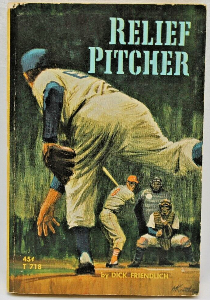 Relief Pitcher by Dick Friendlich Vtg Paperback 1966 1st Printing Baseball Novel