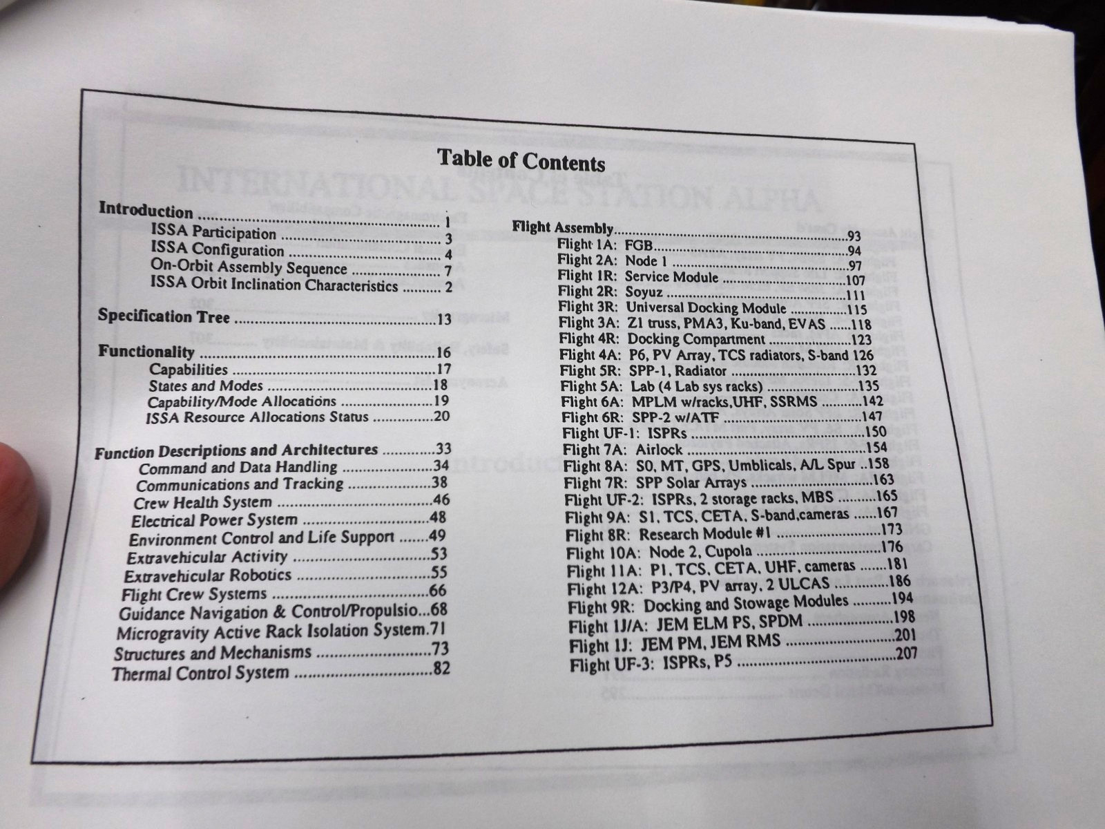 INTERNATIONAL SPACE STATION ALPHA REFERENCE GUIDE 1994 NASA BOEING 313 PAGES