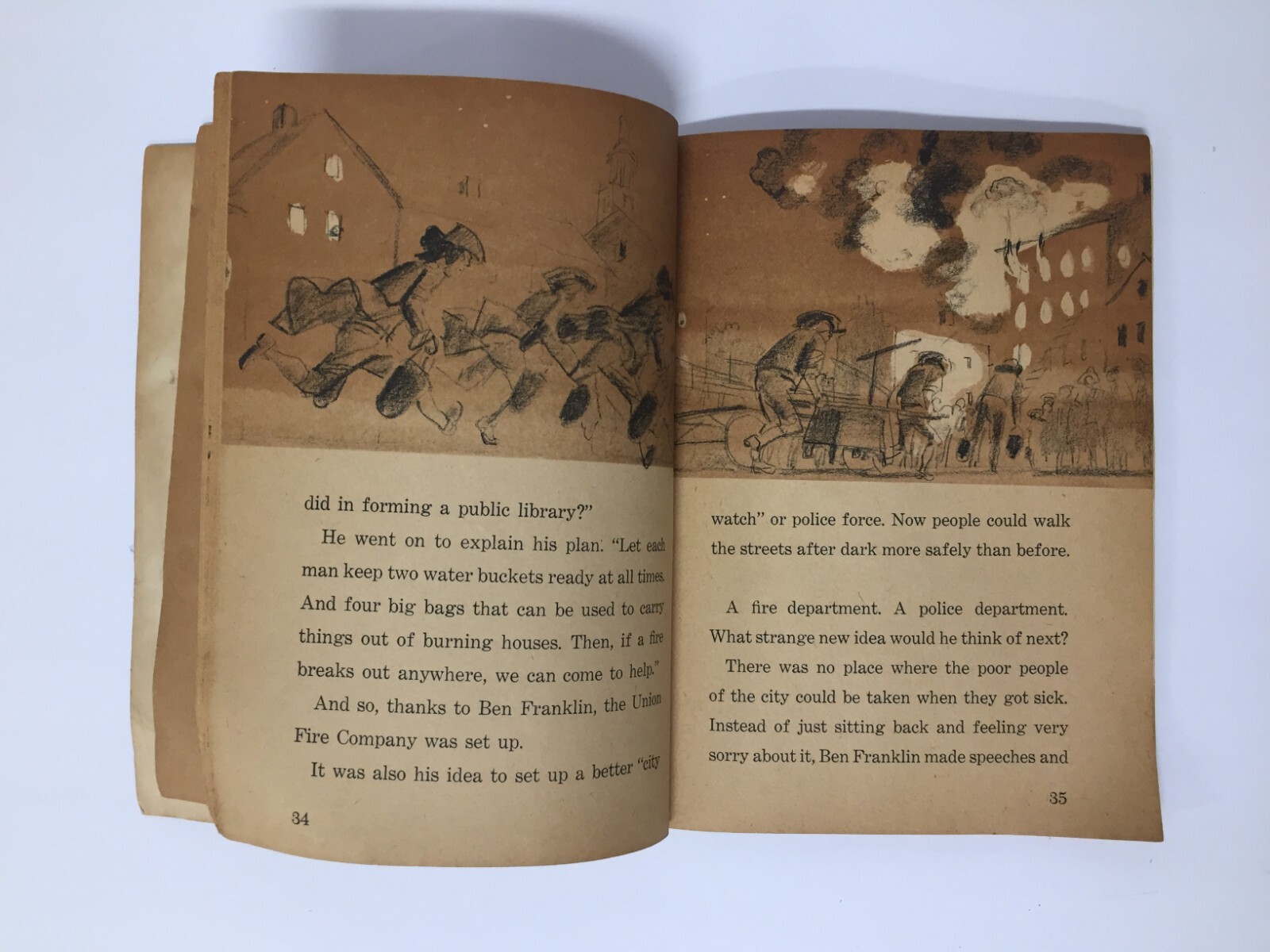 The Story of Ben Franklin by Eve Merriam Vintage 1965 Scholastic Paperback Book